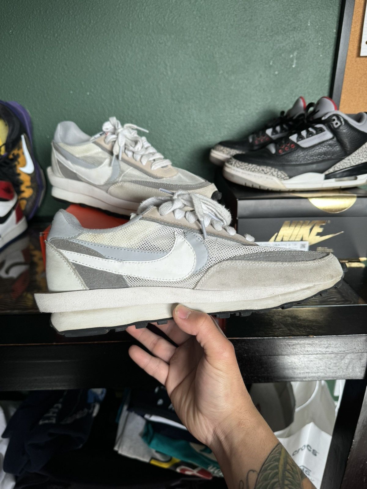 Nike × Sacai Nike X Sacai ‘Summit White’ 2019 Size US 9.5 / EU 42-43 - 3 Thumbnail