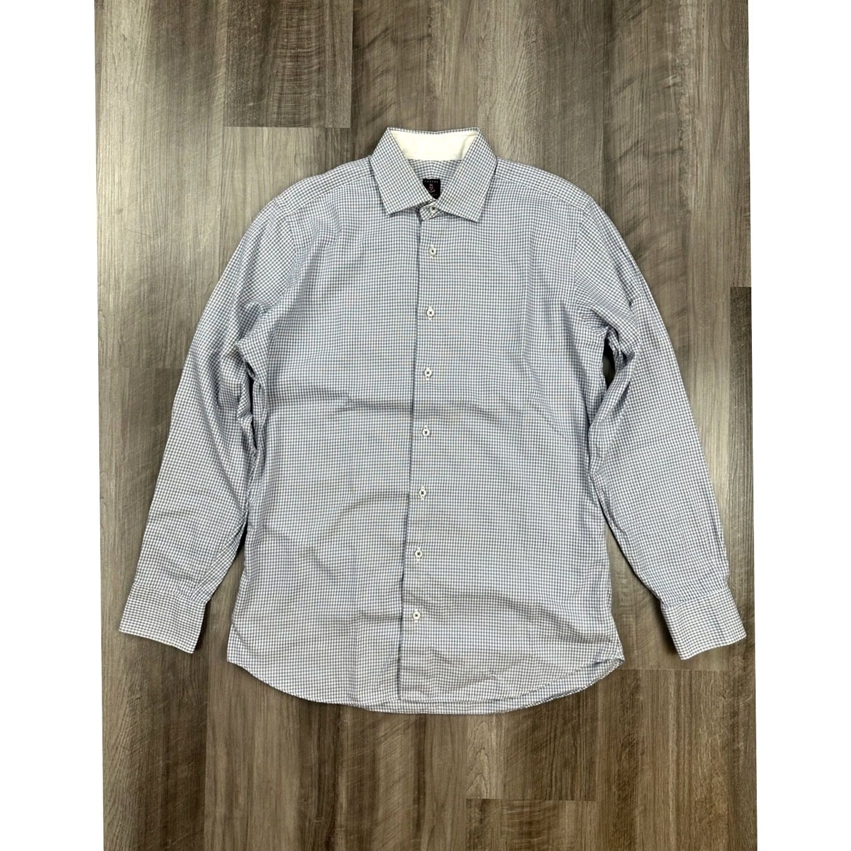 Robert Talbott Robert Talbott Estate Plaid Long Sleeve Button Down Shirt M Navy Blue White - 15.5 Mens Size US M / EU 48-50 / 2 - 2 Thumbnail