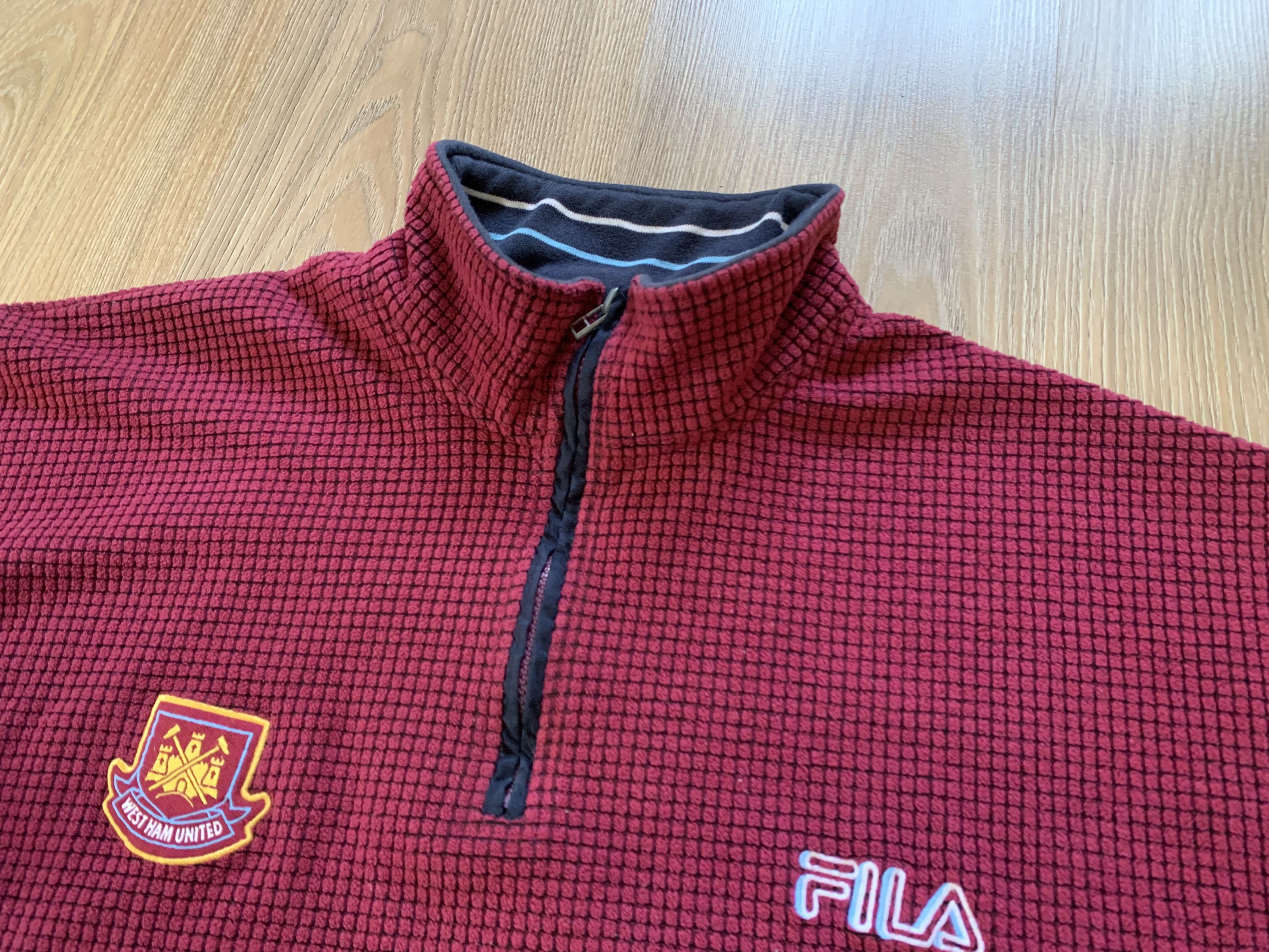 Fila × Vintage Fila Vintage West Ham United Soccer Football Fleece Size US XL / EU 56 / 4 - 5 Thumbnail