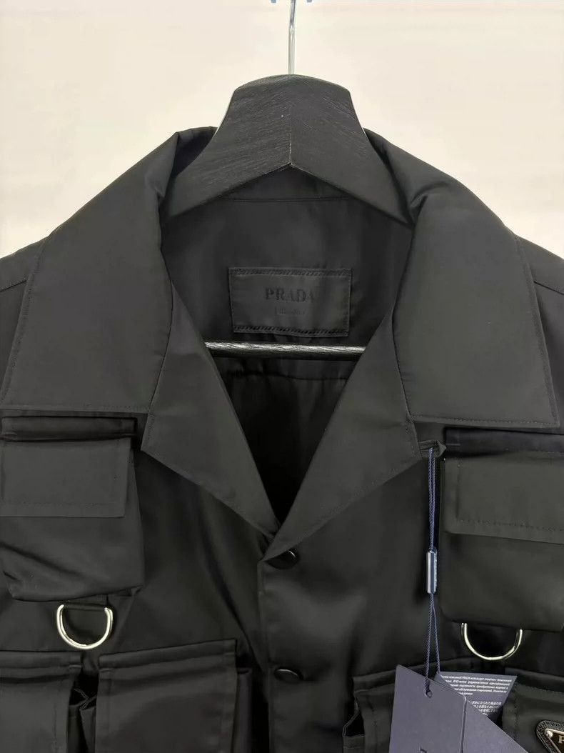 Prada Prada MultiPocket Nylon Short Sleeve Shirt-2506 Size US M / EU 48-50 / 2 - 3 Thumbnail
