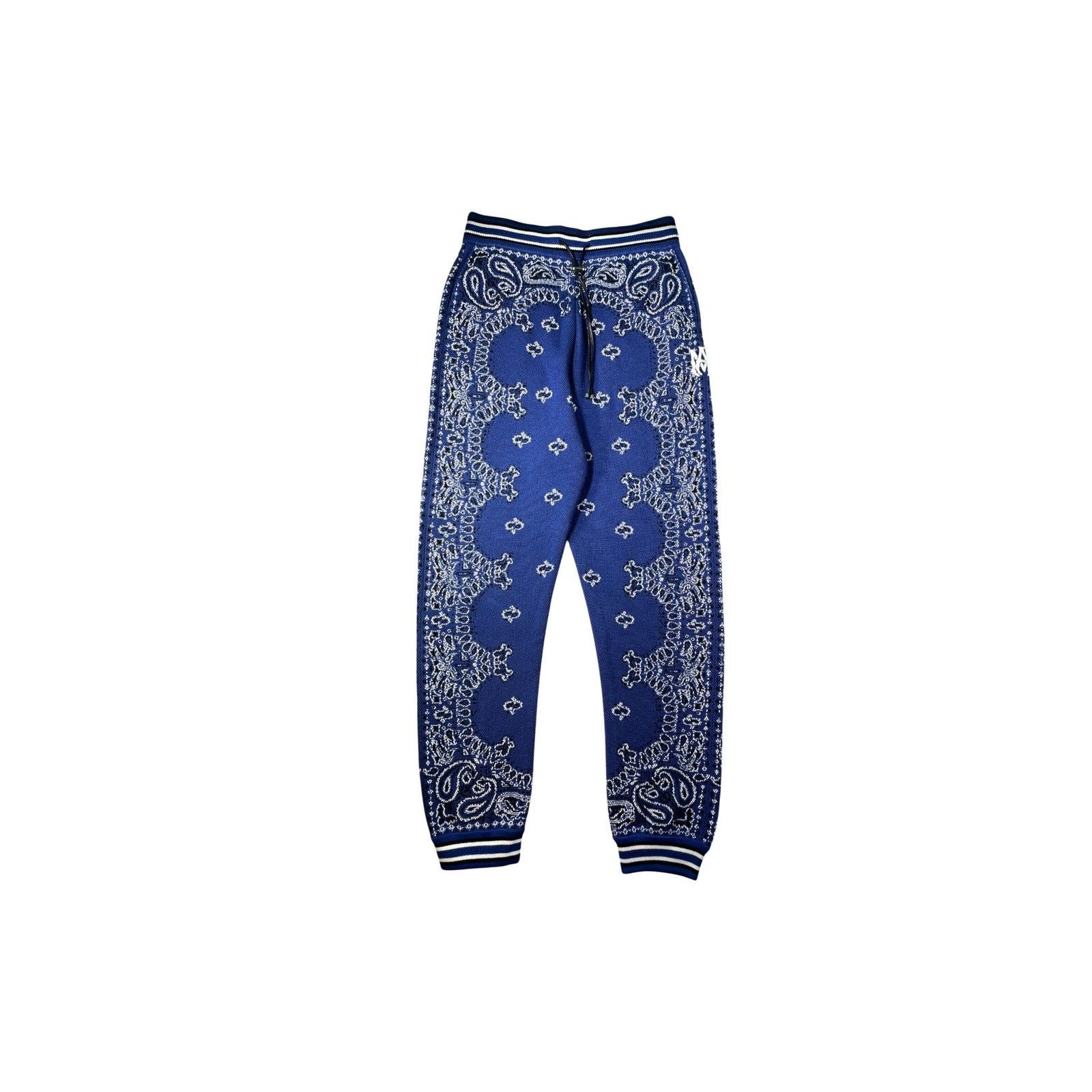 Amiri Amiri "MA Knit Paisley" Blue Sweats Size US 38 / EU 54 - 1 Thumbnail