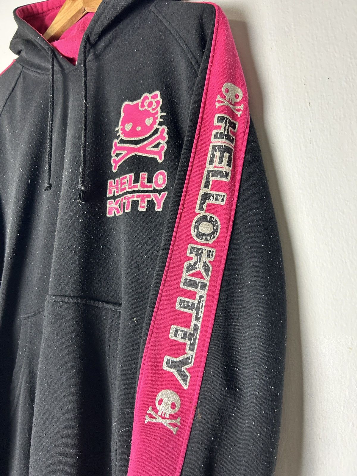 If Six Was Nine Vintage 00’s Hello kitty hoodie skull punk y2k japanese Size US L / EU 52-54 / 3 - 4 Thumbnail