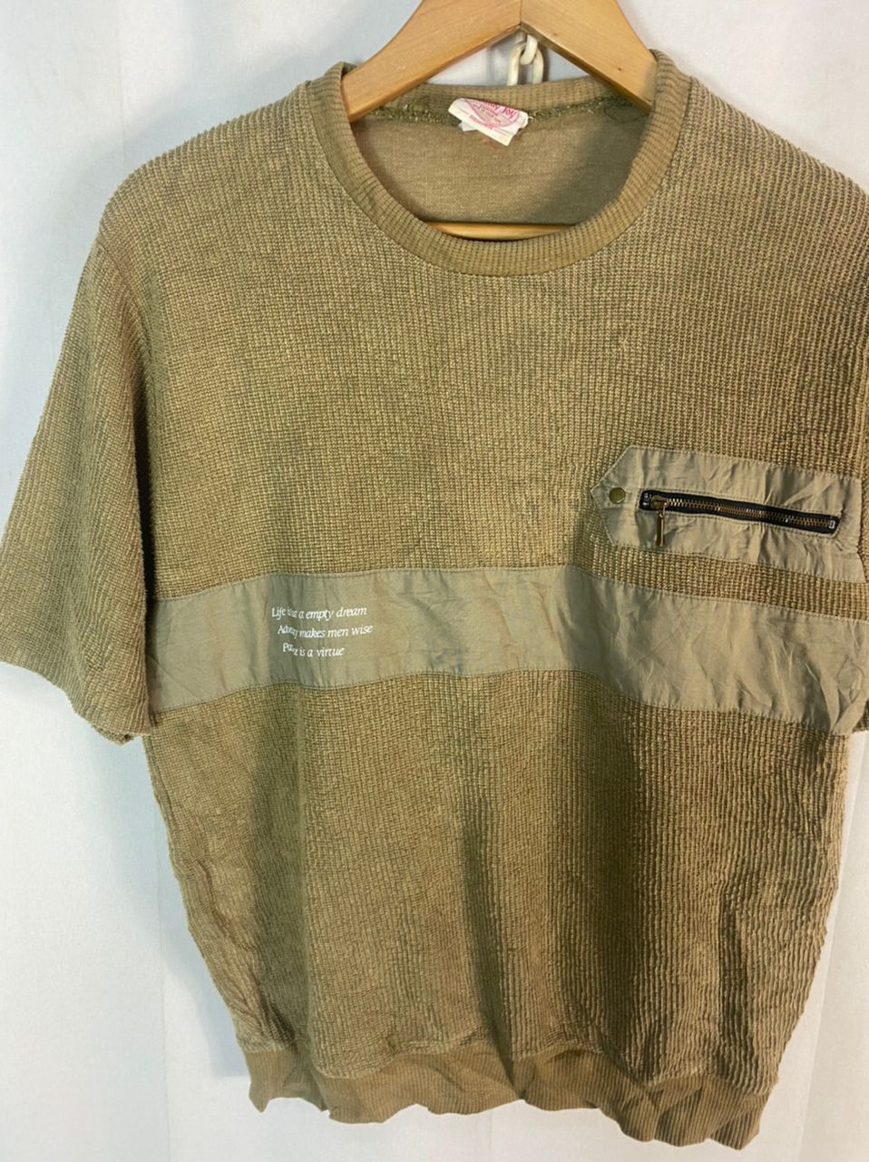 Japanese Brand × Vintage Vintage knit tshirt by sunday joy Size US M / EU 48-50 / 2 - 3 Thumbnail