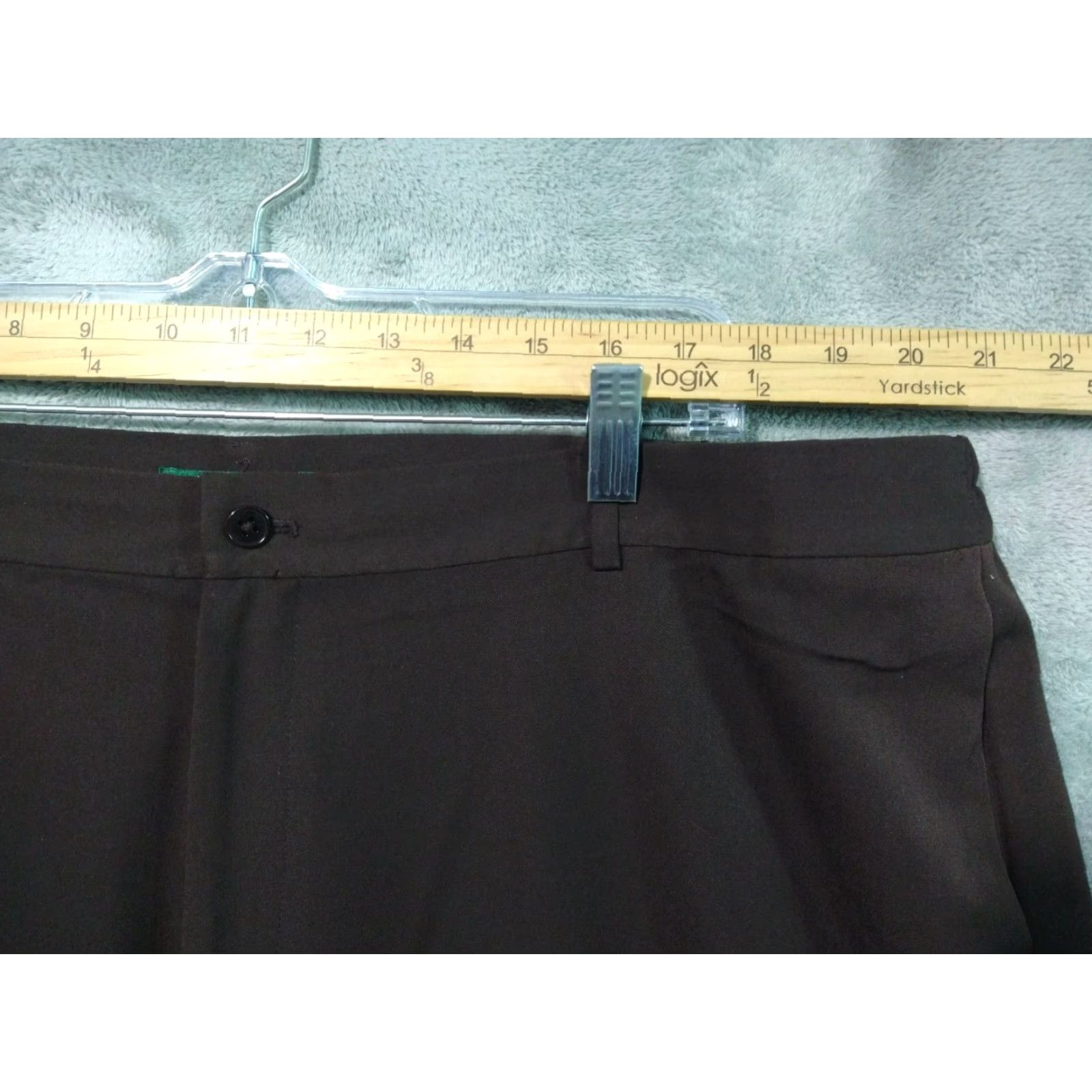 Ralph Lauren Ralph Lauren Pants Womens 22W Plus Brown Wide-Leg Cropped Trouser High Rise Size 40" / US 18 - 3 Thumbnail