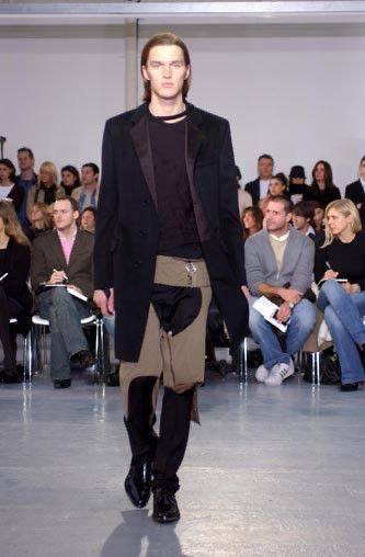 Helmut Lang Helmut Lang AW03 Tuxedo Moleskin Chesterfield Coat Size US L / EU 52-54 / 3 - 12 Thumbnail