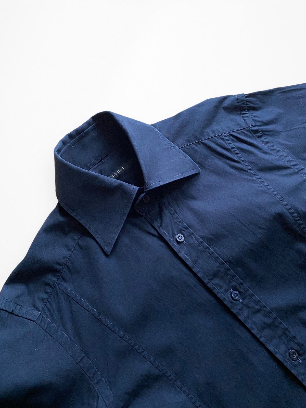 Gucci Gucci Vintage button up ls shirt Size US M / EU 48-50 / 2 - 2 Thumbnail