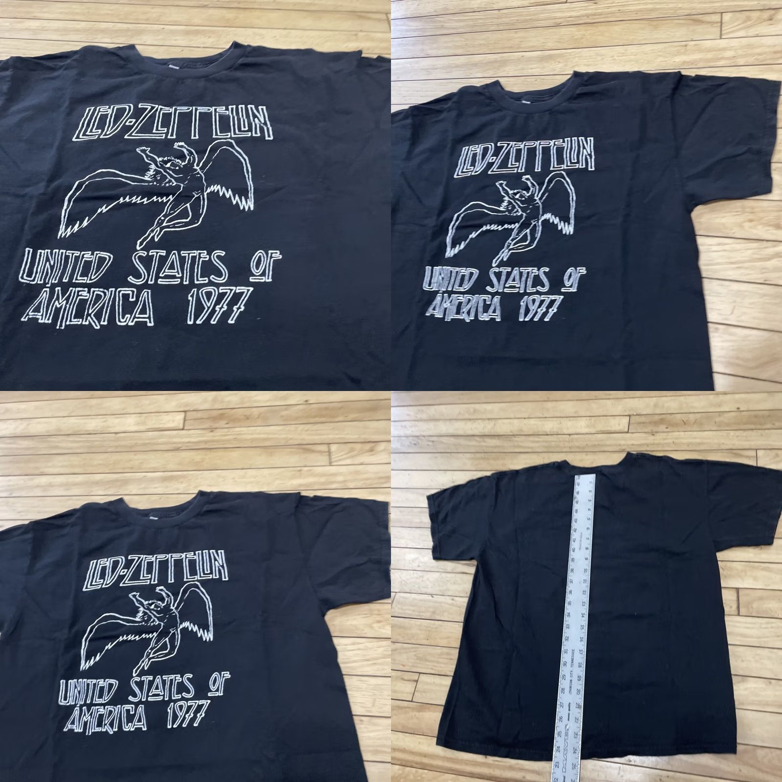 Vintage Led Zeppelin Shirt Vtg Y2k ALLSTYLE Men L Black Classic Rock Music Band Tee 42" Shirt Size US L / EU 52-54 / 3 - 10 Thumbnail
