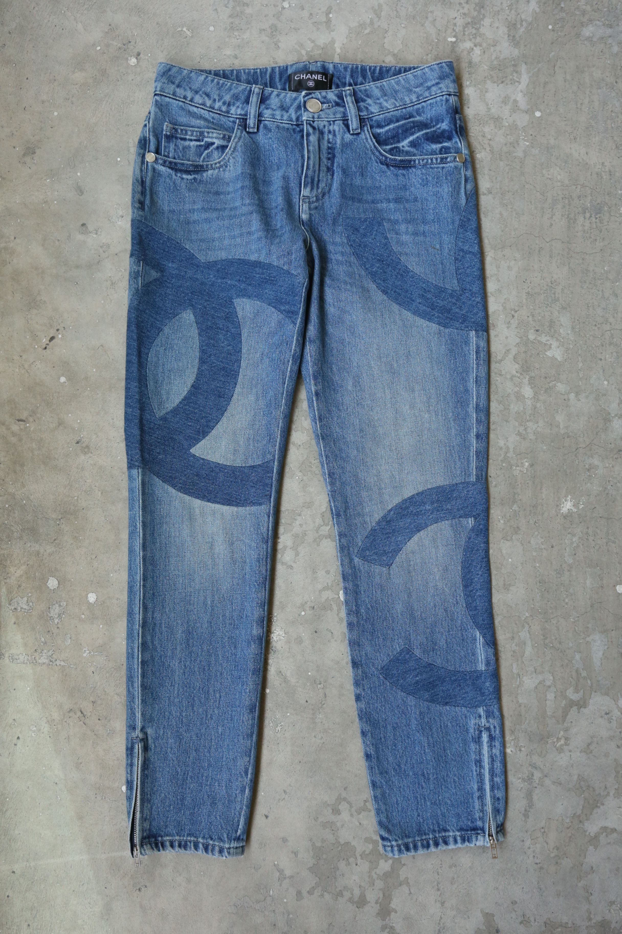 Chanel Chanel - S/S 17 - CC Logo Denim Jeans | Grailed