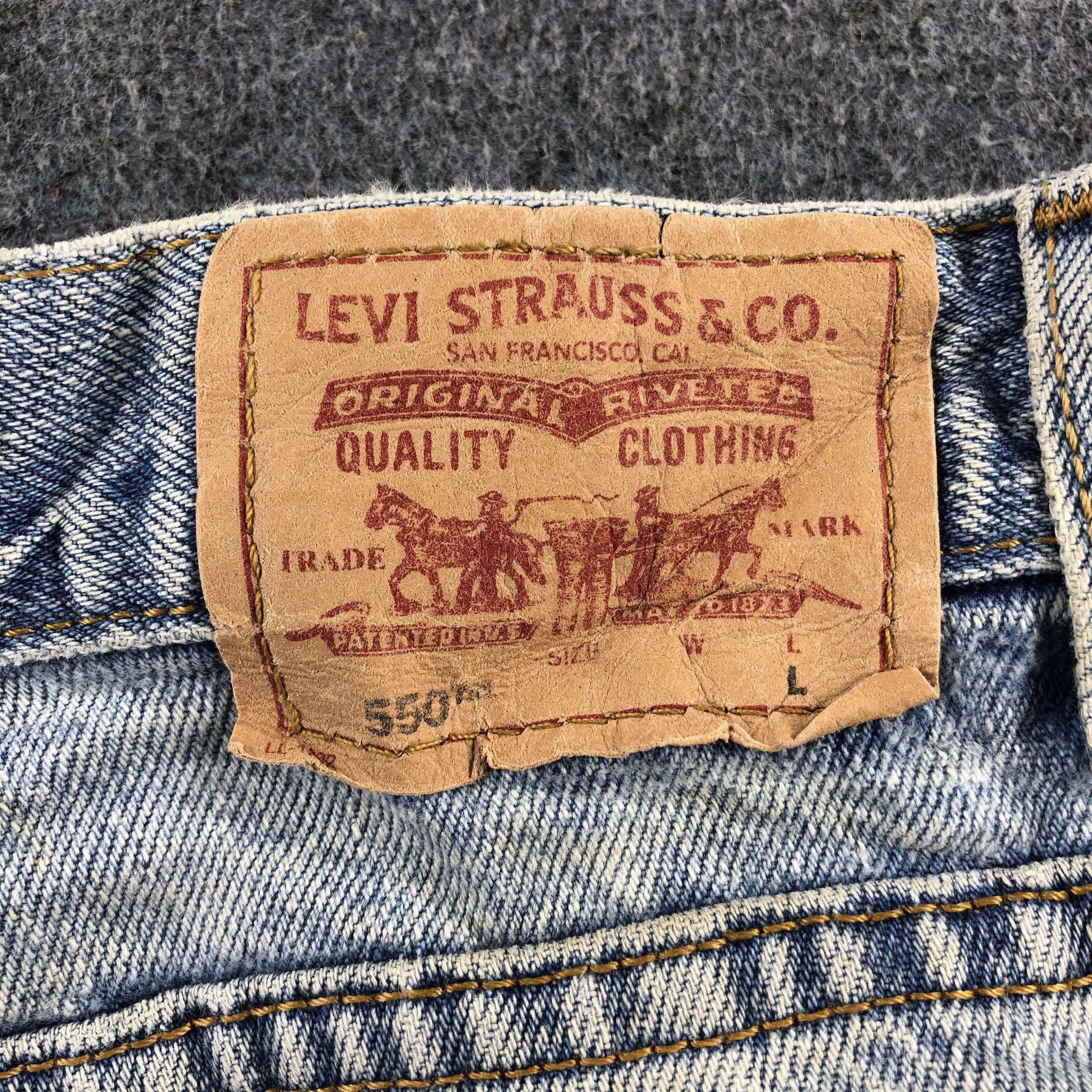 Levi's Vintage Light Wash Levis 550 Jeans-J2590 Size US 33 - 5 Thumbnail