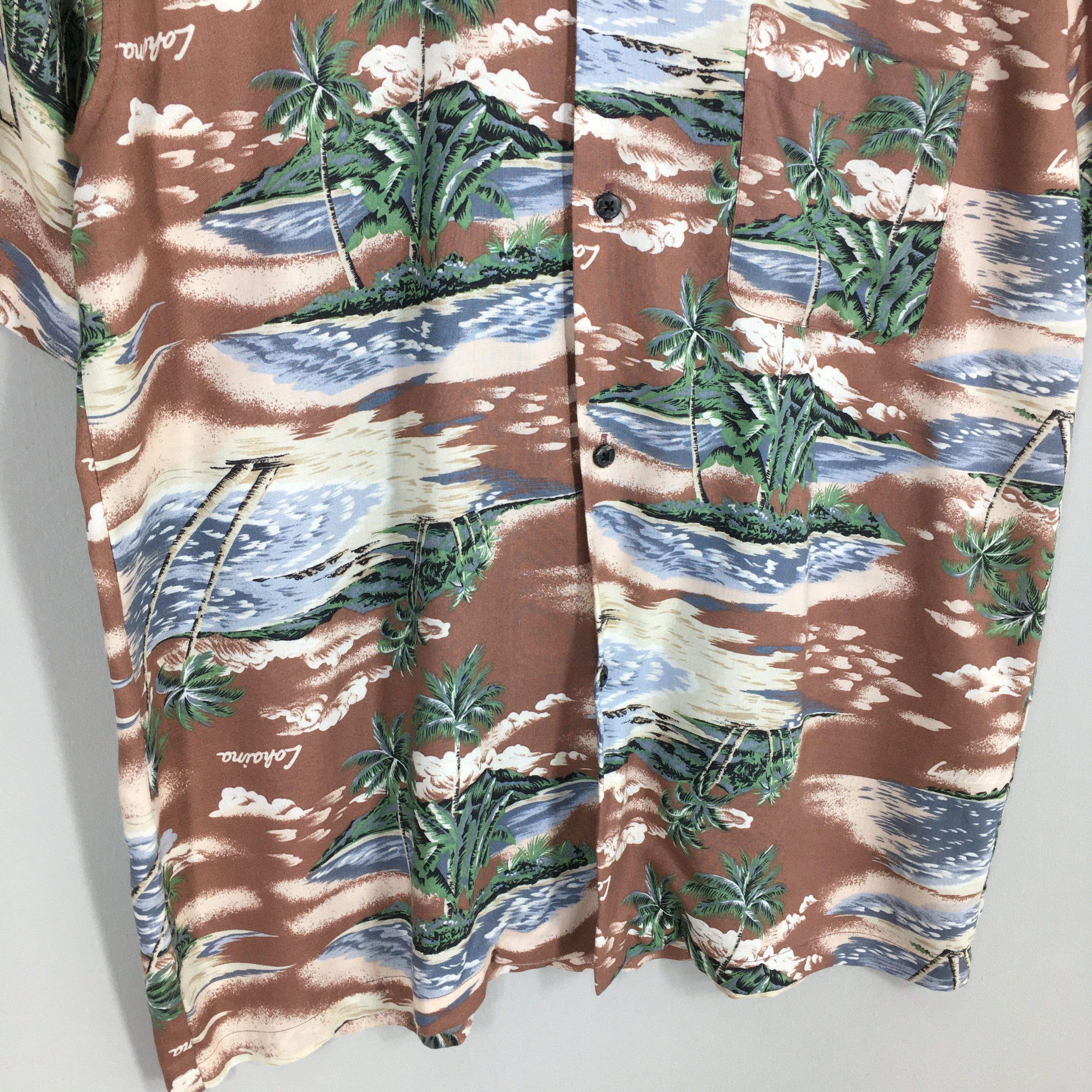 Other Vintage 80s Japanese Hawaiian Aloha Coconut Tree Shirt Large Size US L / EU 52-54 / 3 - 4 Thumbnail