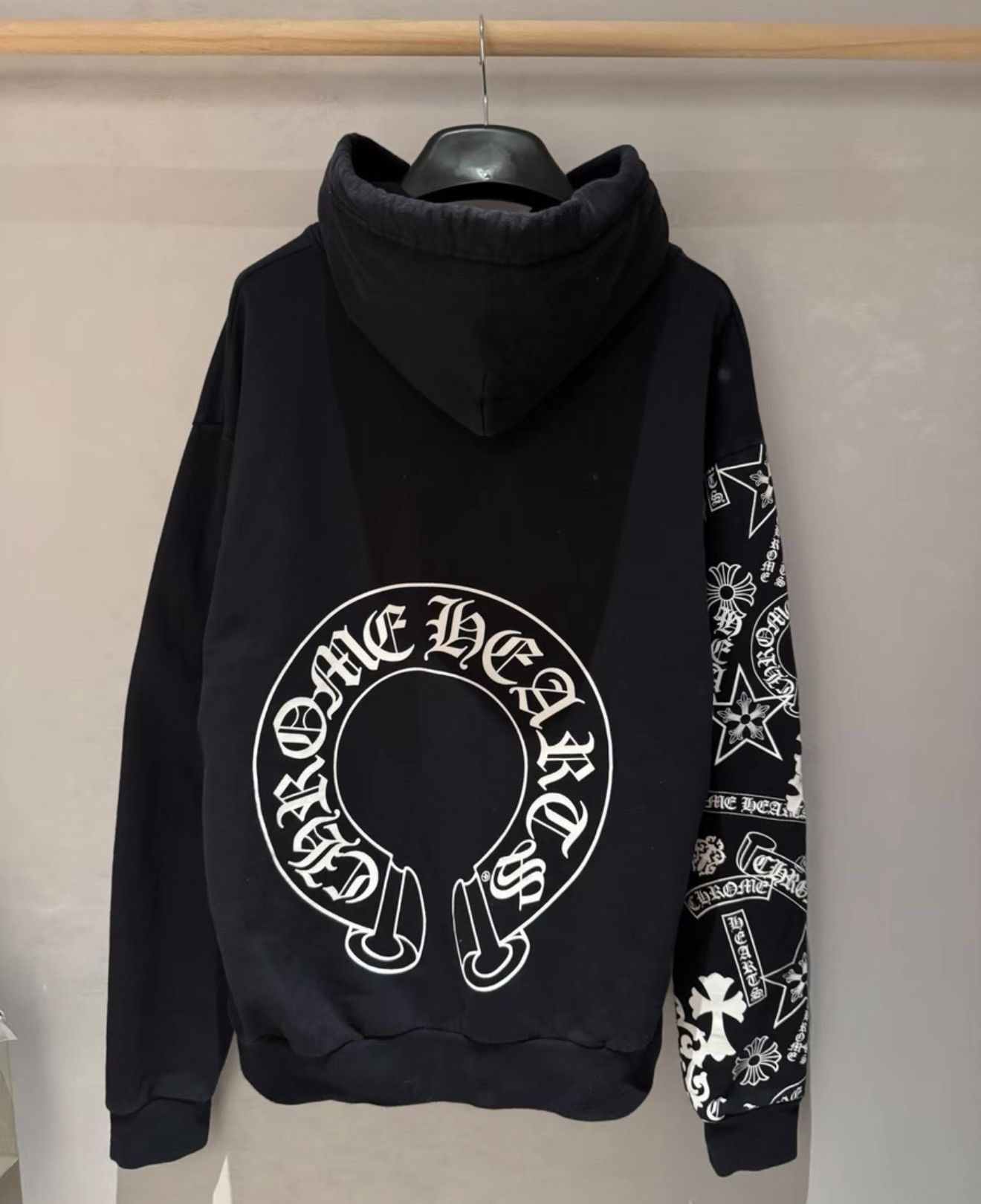 Chrome Hearts Chrome Hearts x Off-White™ Orange Scroll Print Hoodie Size US M / EU 48-50 / 2 - 4 Thumbnail