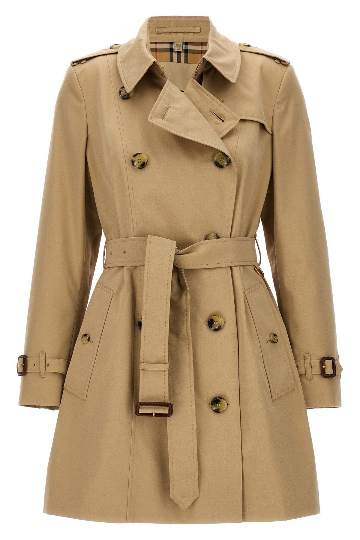 image of Burberry 'chelsea' Trench Coat in Beige, Women's (Size Small)