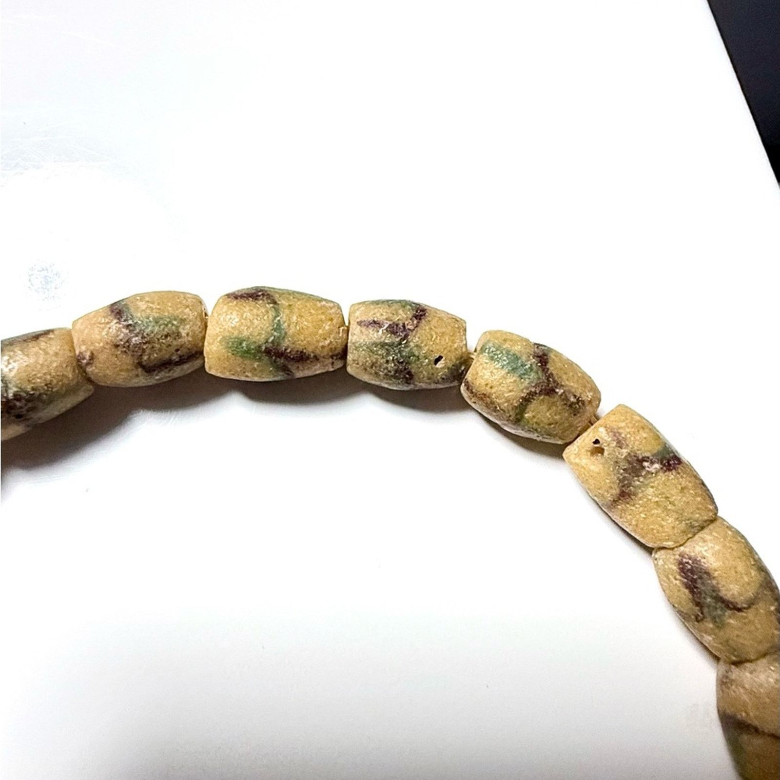 Vintage Vintage African Krobo Powder Glass Trade Bead Ghana 1970s–90 Size ONE SIZE - 1 Thumbnail