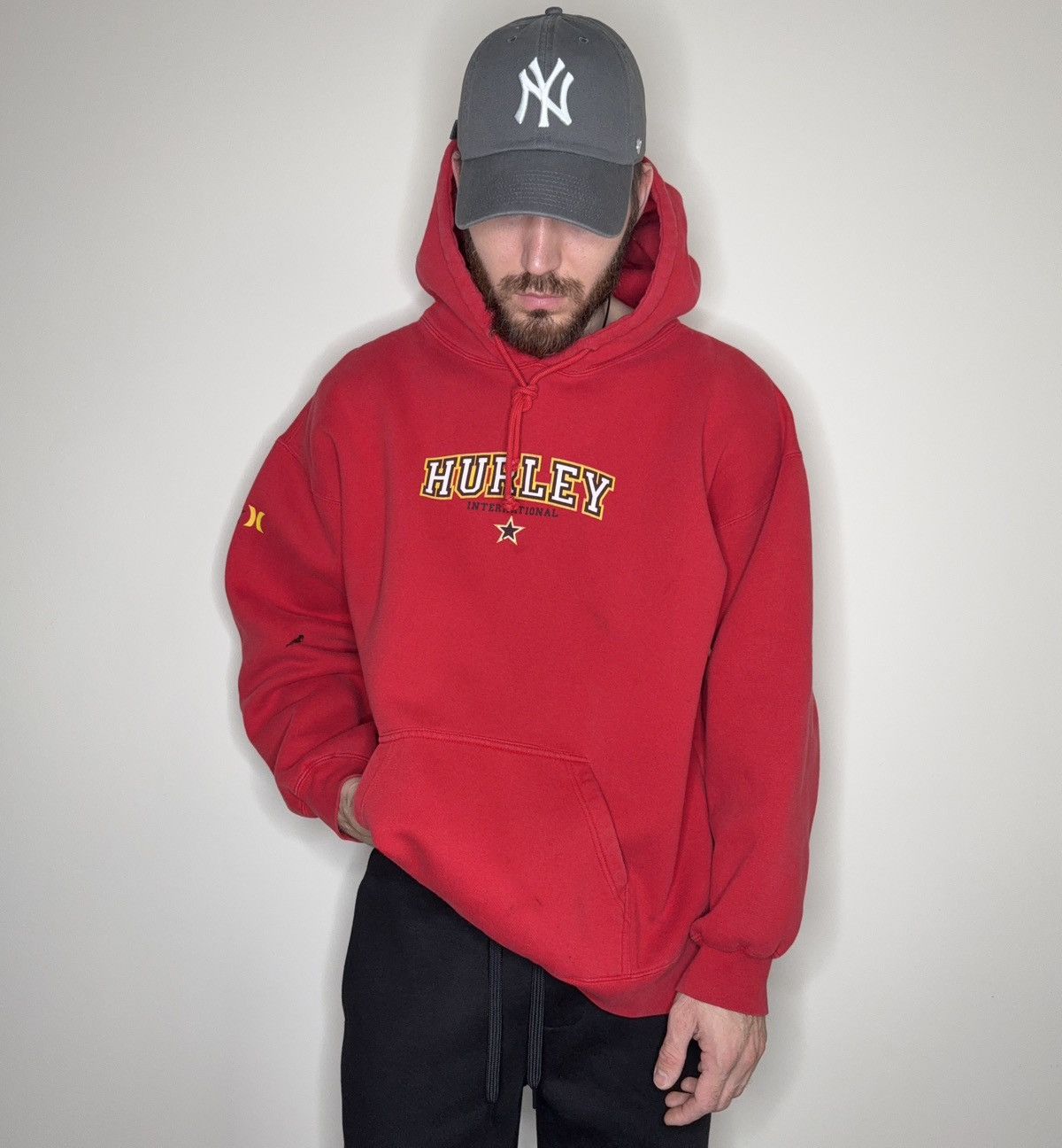 Hurley Vintage 00s Hurley International Hoodie Logo Star Size XL Size US XL / EU 56 / 4 - 2 Thumbnail