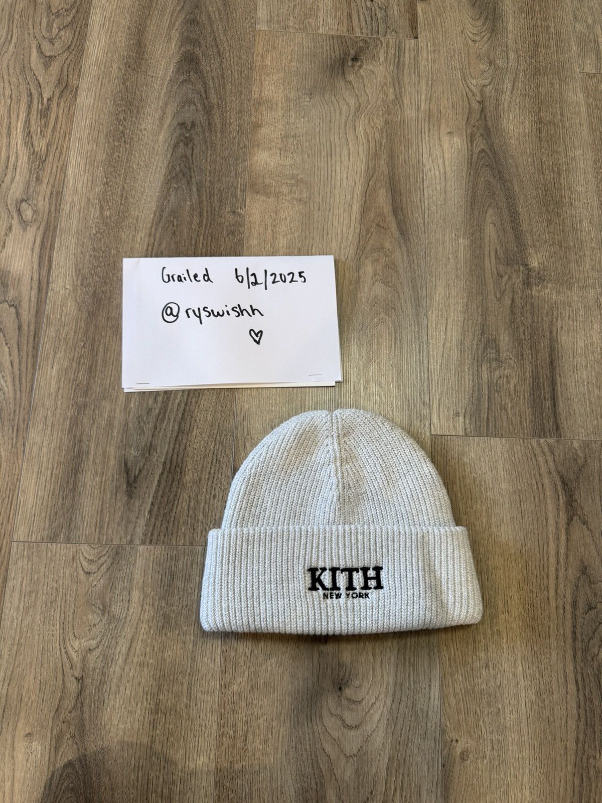 Kith Kith Grey Beanie Size ONE SIZE - 1 Thumbnail