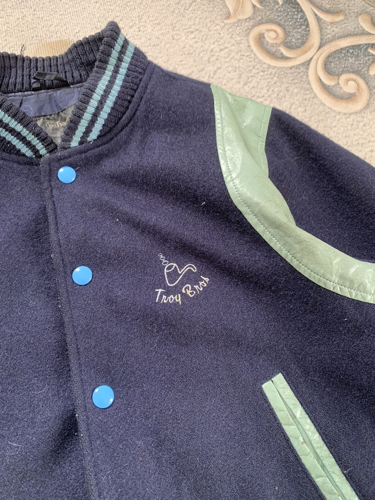 California Arts. × California Republic Vintage Troy Bros Varsity Wool Jacket Size US M / EU 48-50 / 2 - 6 Thumbnail