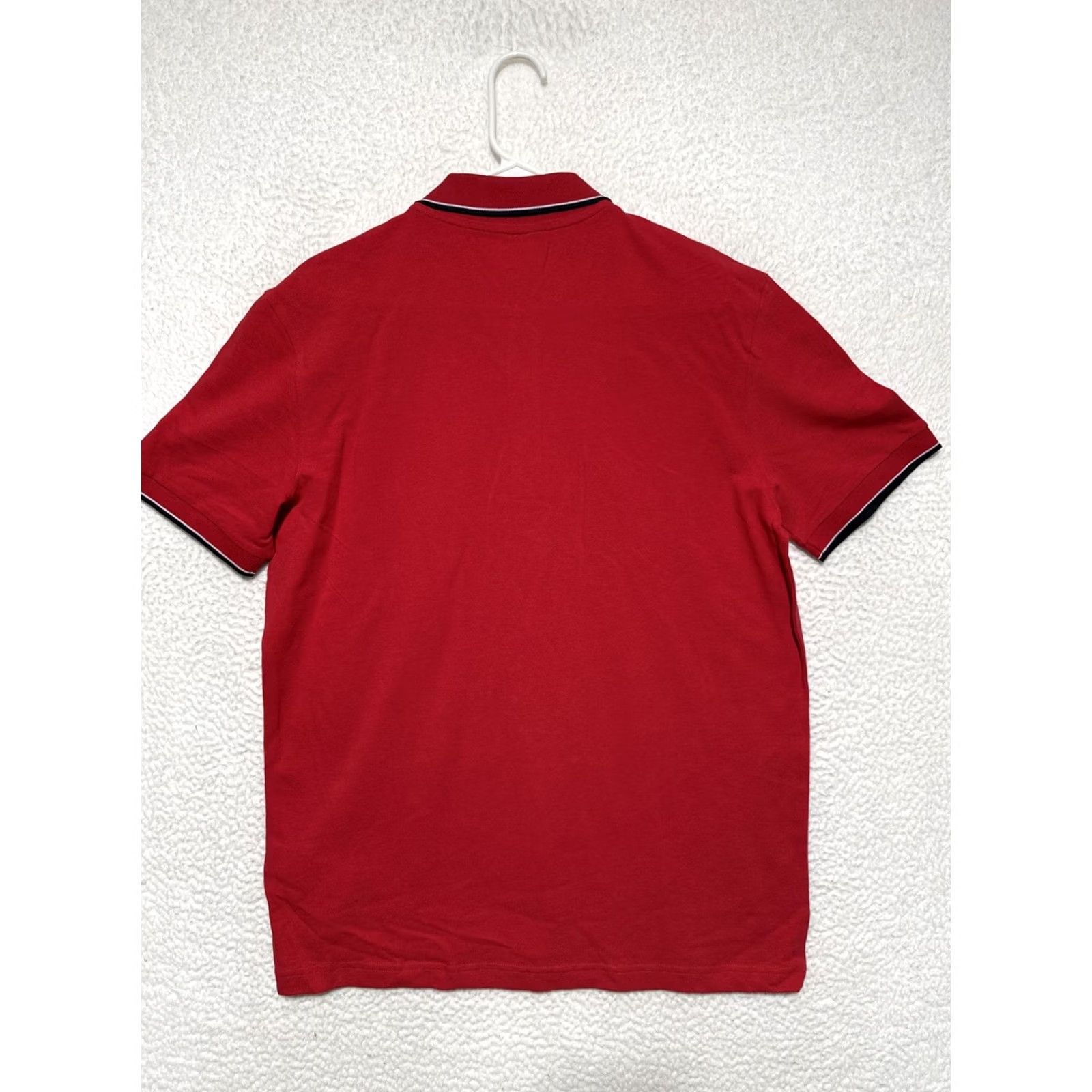 Kappa Kappa Men's Logo Polo Shirt Red XL Short Sleeve Button Collared Cotton Classic Regular Golf Tennis Walking Size US XL / EU 56 / 4 - 3 Thumbnail
