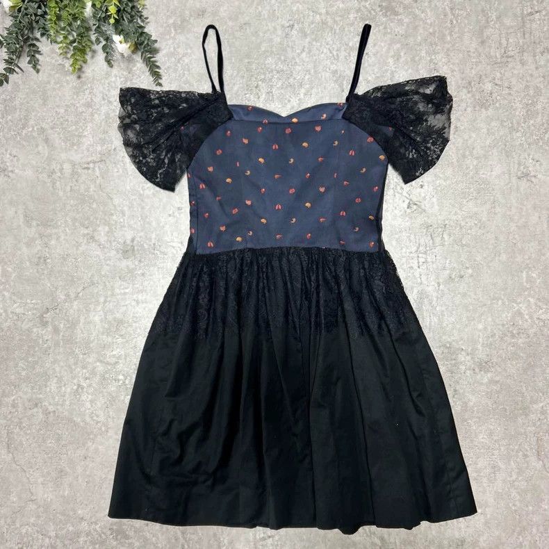 Undercover UNDERCOVER size 1 Viscera printed halter printed lace dres Size S / US 4 / IT 40 - 1 Thumbnail