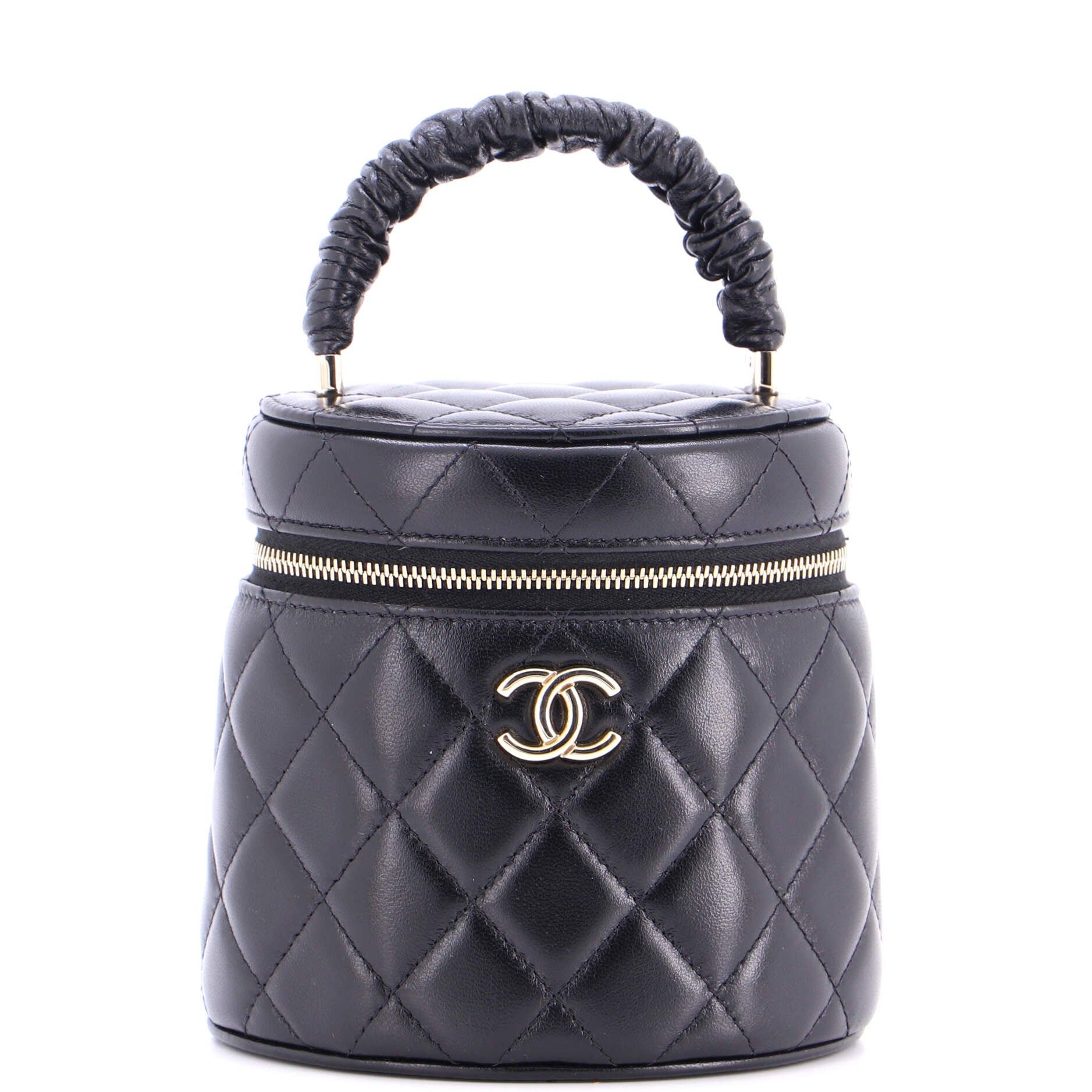 Chanel CC Ruched Top Handle Vanity Case Size ONE SIZE - 1 Thumbnail