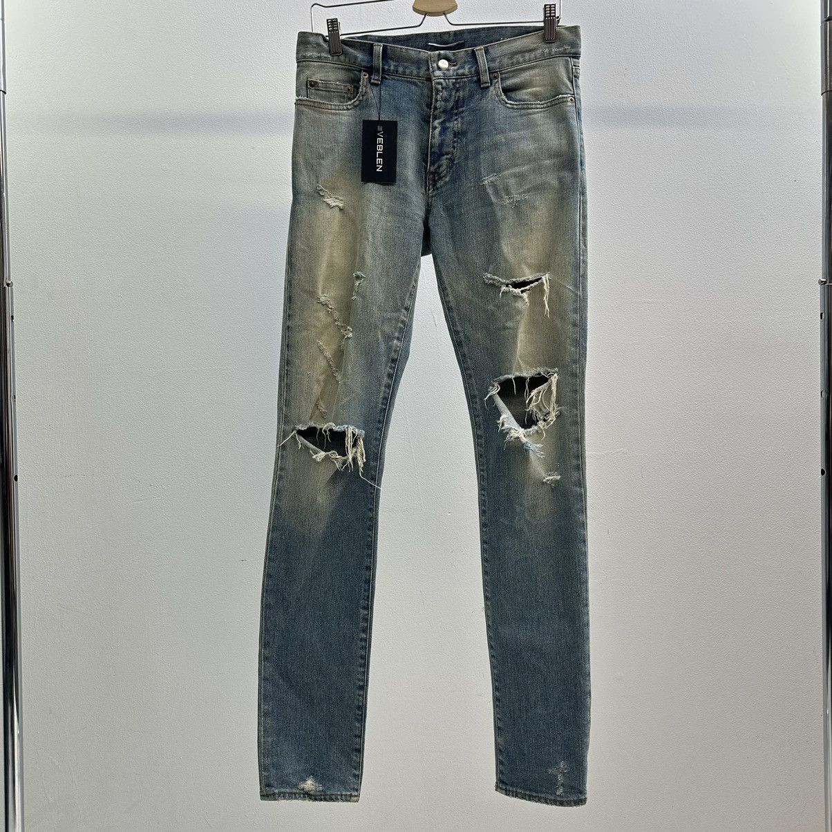 パンツ louren vintage crash denim Saint Laurent Crash Denim | Grailed