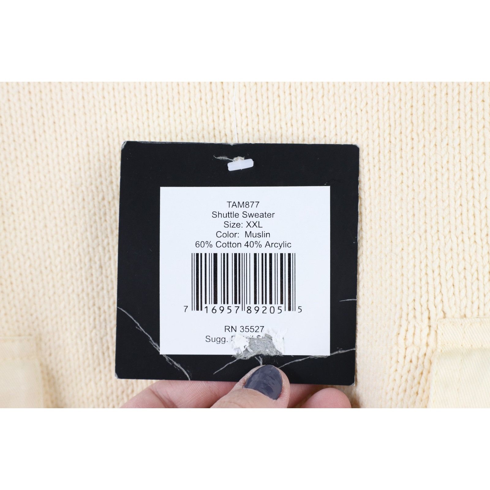Marithe + Francois Girbaud × Vintage NOS Vintage 90s Marithe Francois Girbaud Strap Knit Sweater Size US XXL / EU 58 / 5 - 5 Thumbnail
