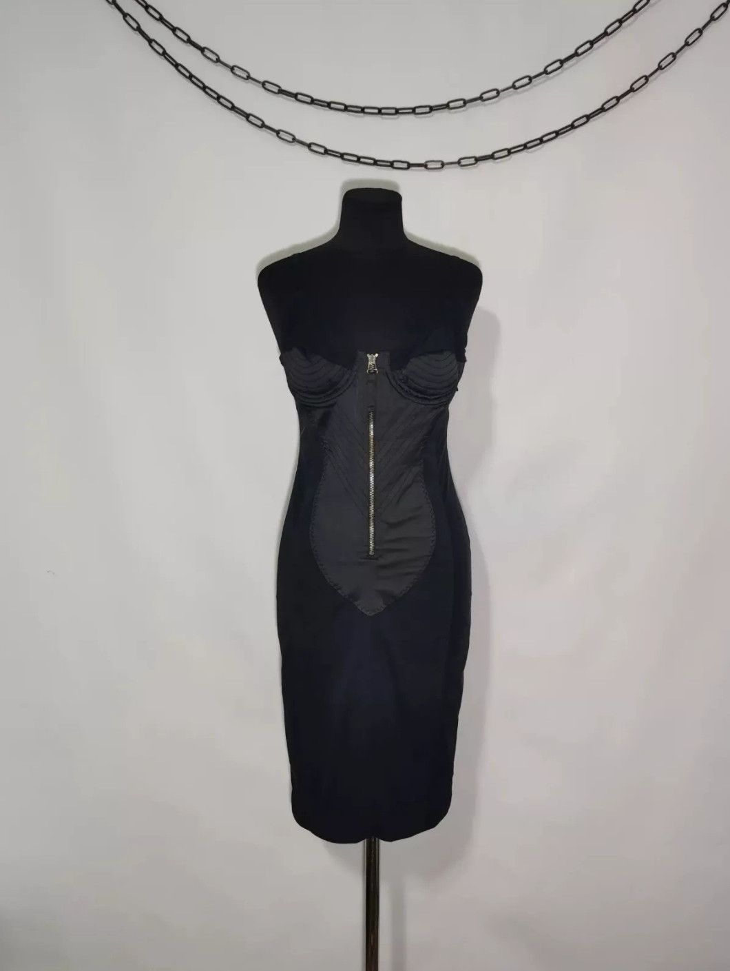Jean Paul Gaultier Jean Paul Gaultier 90's Vintage Cone Bra Corset Black Dress Size M / US 6-8 / IT 42-44 - 4 Thumbnail
