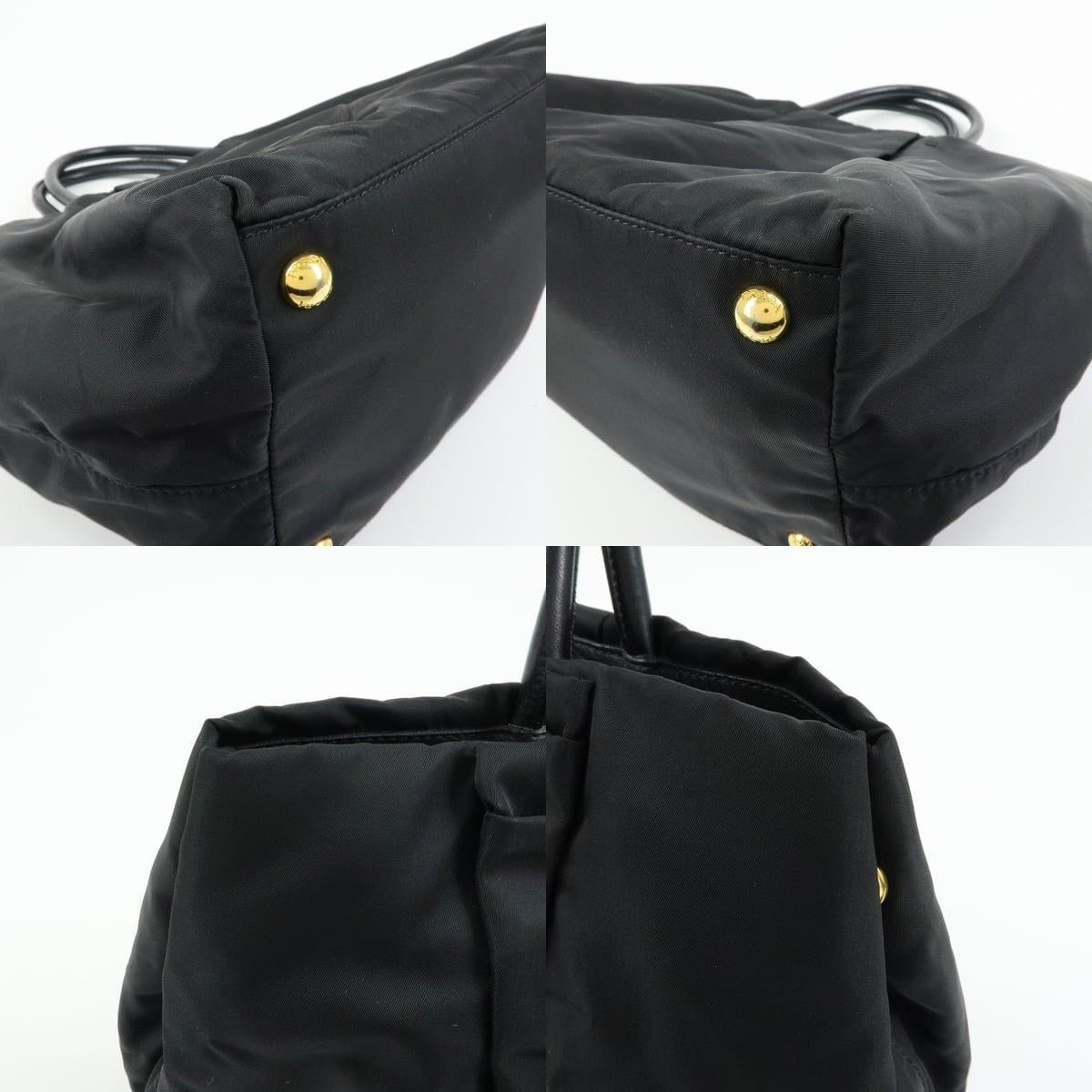 Prada Prada Bow Nylon Tote Black Size ONE SIZE - 5 Thumbnail
