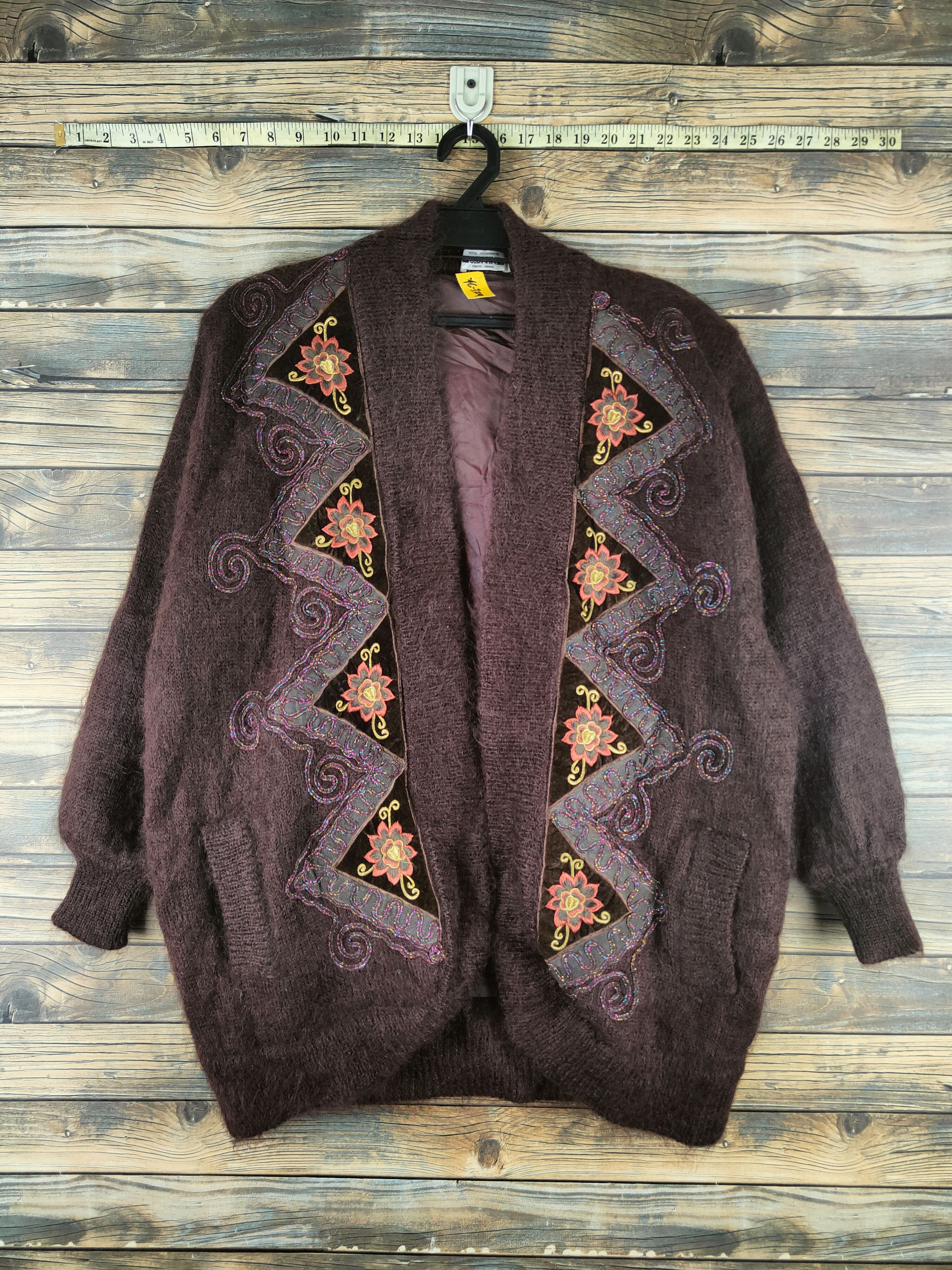 Japanese Brand DL J.Batik Brown Knitwear Sweaters #46-379 Size L / US 10 / IT 46 - 1 Thumbnail