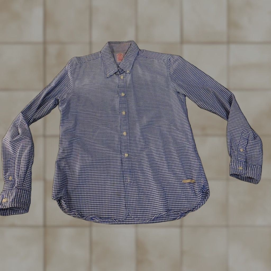 Scotch & Soda **Scotch & Soda Mens Large Long Sleeve Blue Check Button Down Shirt** User: **Scotch & Soda Large Mens Blue Check Button Down Long Sleeve Shirt** Size US L / EU 52-54 / 3 - 1 Thumbnail