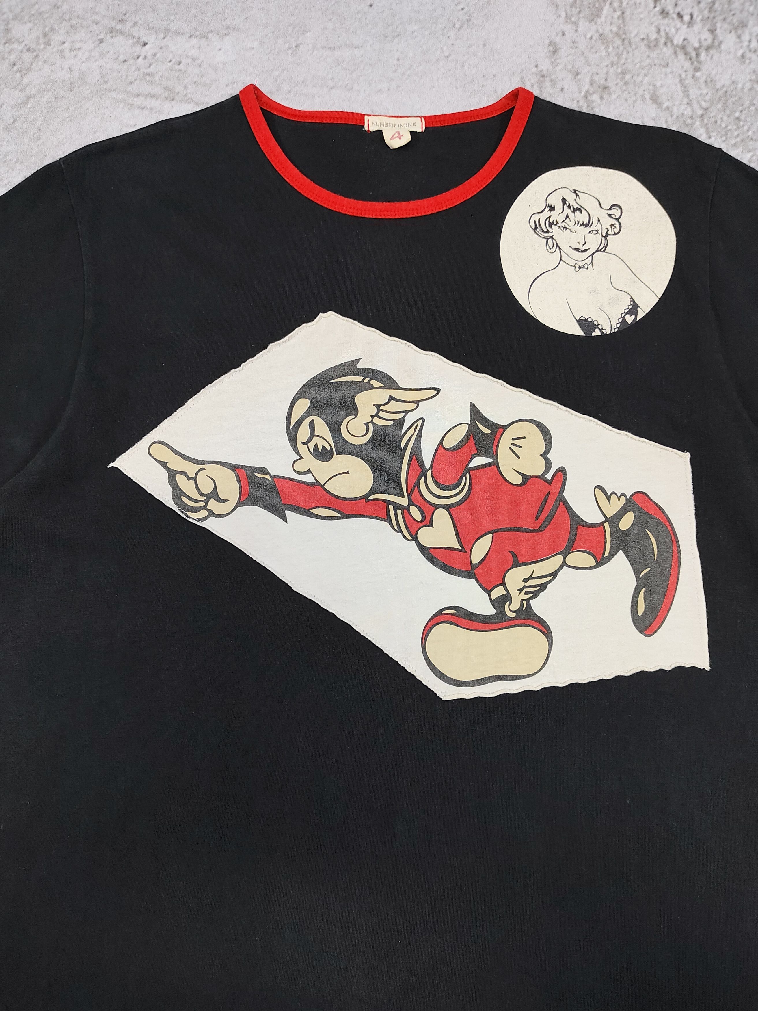 Number (N)ine 00s Number (N)ine- Comic Character Graphic Patch Ringer Tee Size US M / EU 48-50 / 2 - 4 Thumbnail