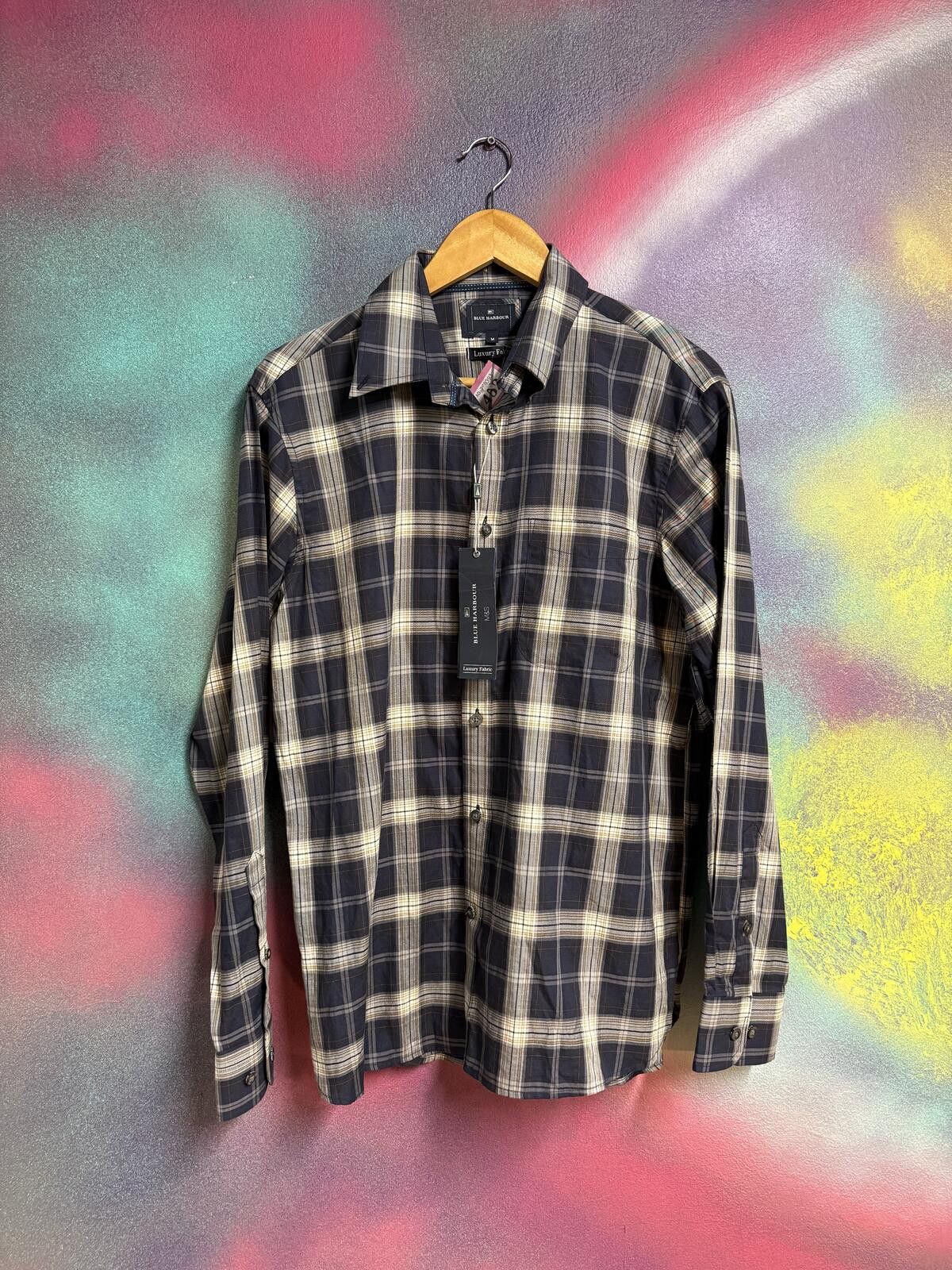 Other Blue harbour Men’s luxury Fabric Check shirt Size US M / EU 48-50 / 2 - 1 Thumbnail