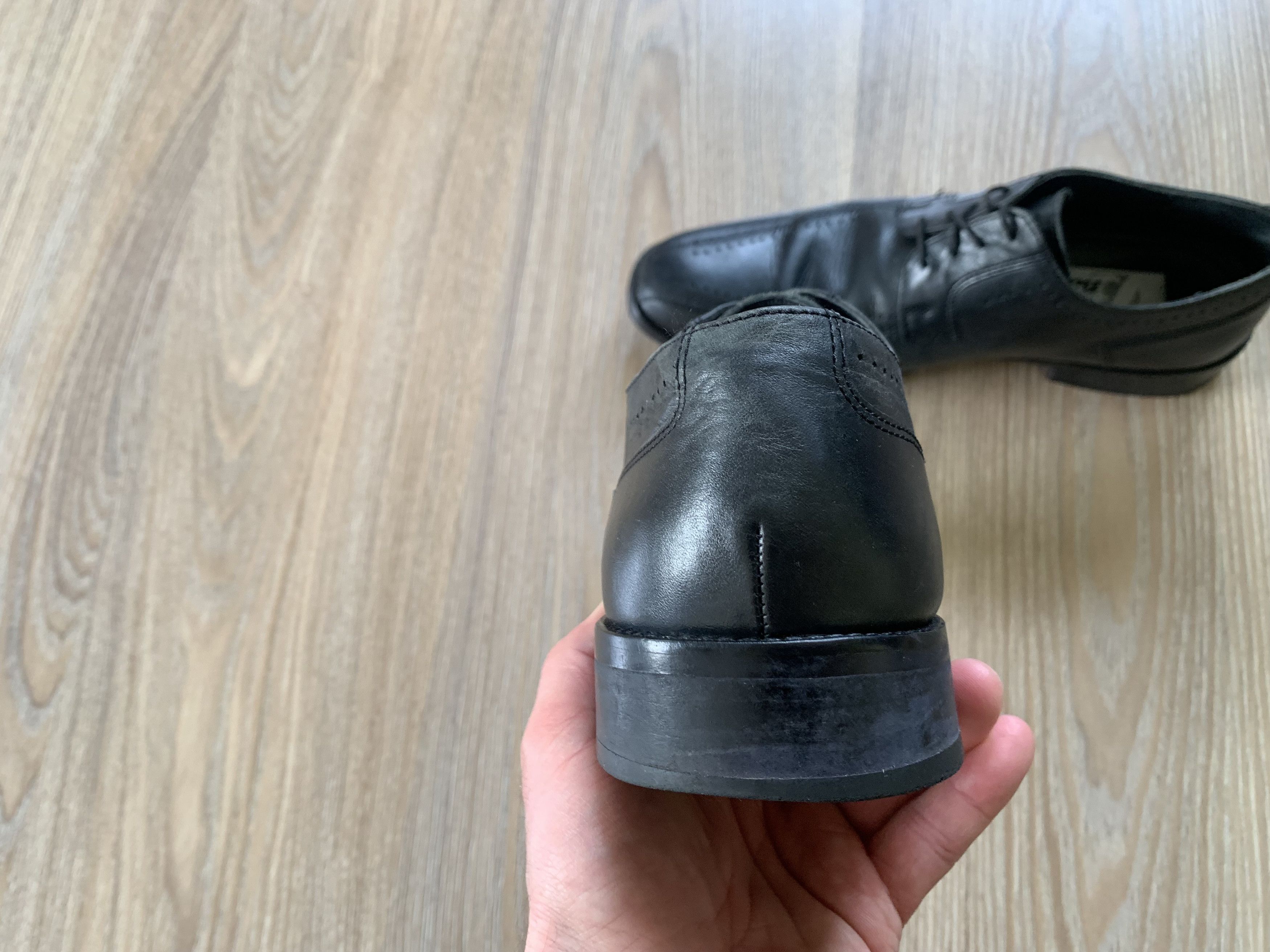 Bata Bata Mens Black Leather Formal Shoes Size US 10 / EU 43 - 4 Thumbnail