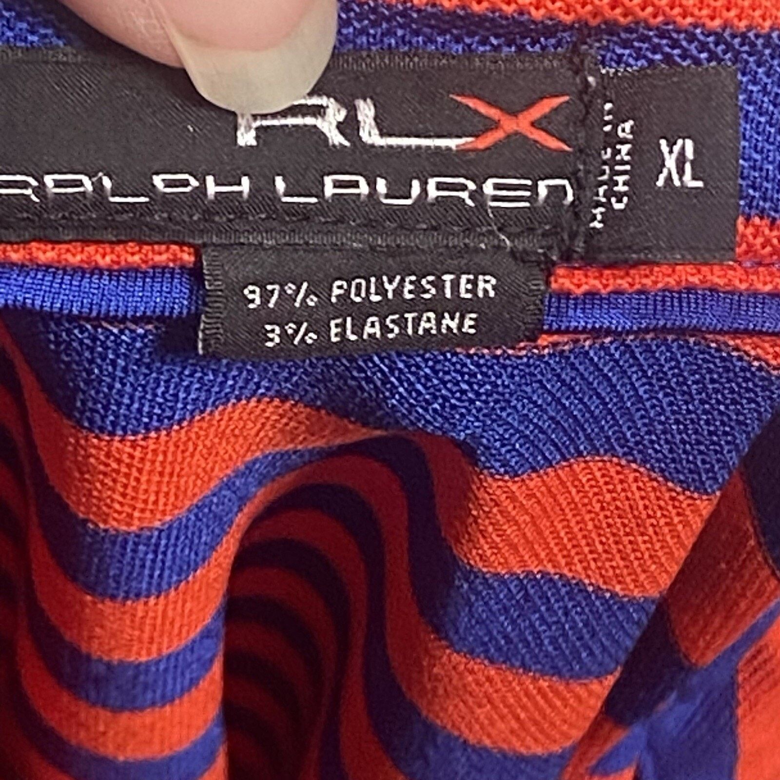 Ralph Lauren Ralph Lauren RLX Shirt Men's XL Blue Red Stripe Pocket Polo Size US XL / EU 56 / 4 - 5 Thumbnail