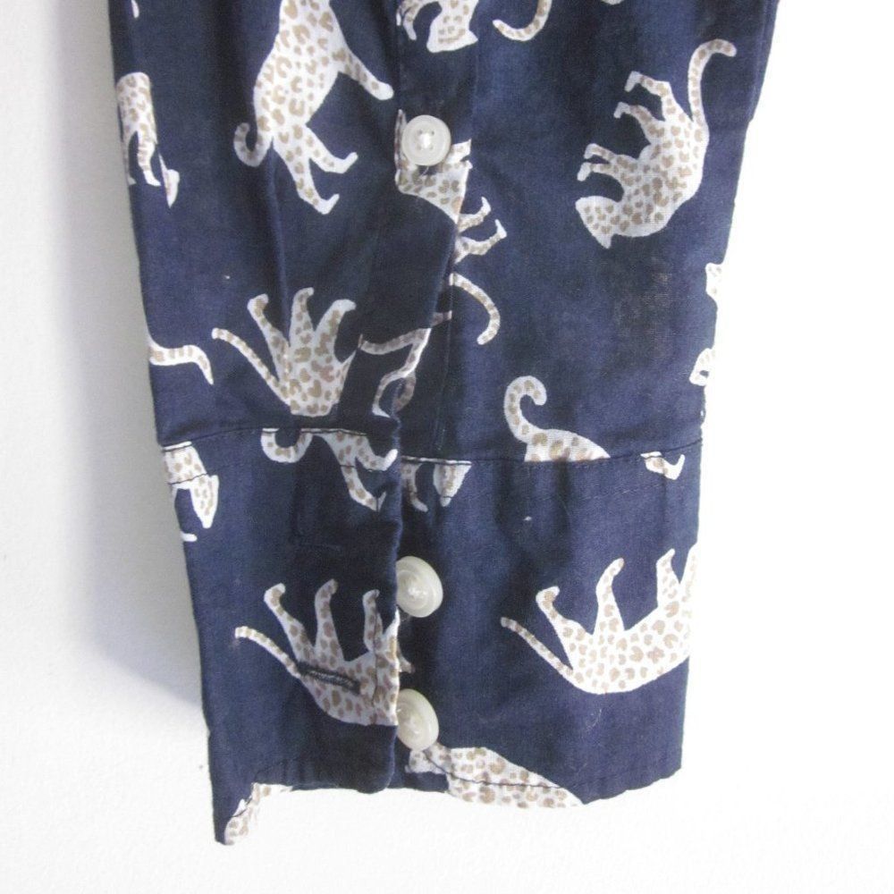 J.Crew J Crew Women’s Size S Blue Roaming Cheetah Print Button Up Shirt Size S / US 4 / IT 40 - 7 Thumbnail