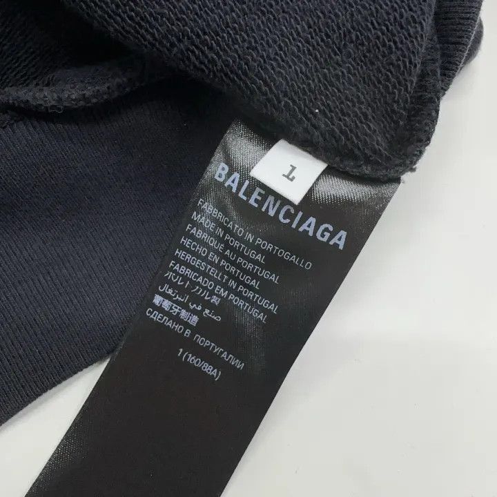 Balenciaga Balenciaga Black Logo Hoodie for Men and Women 0079-2507 Size US M / EU 48-50 / 2 - 5 Thumbnail