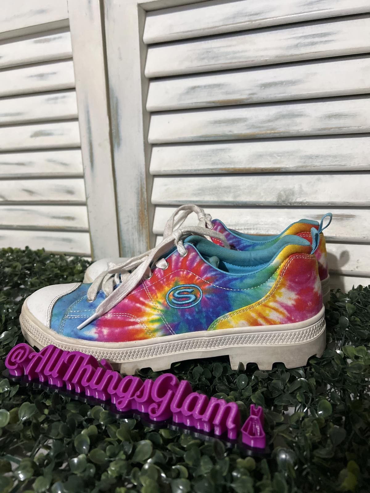 SKECHERS Skechers Roadies berkeley blocks Tie-Dye chunky Sneakers Size US 10 / EU 43 - 6 Thumbnail