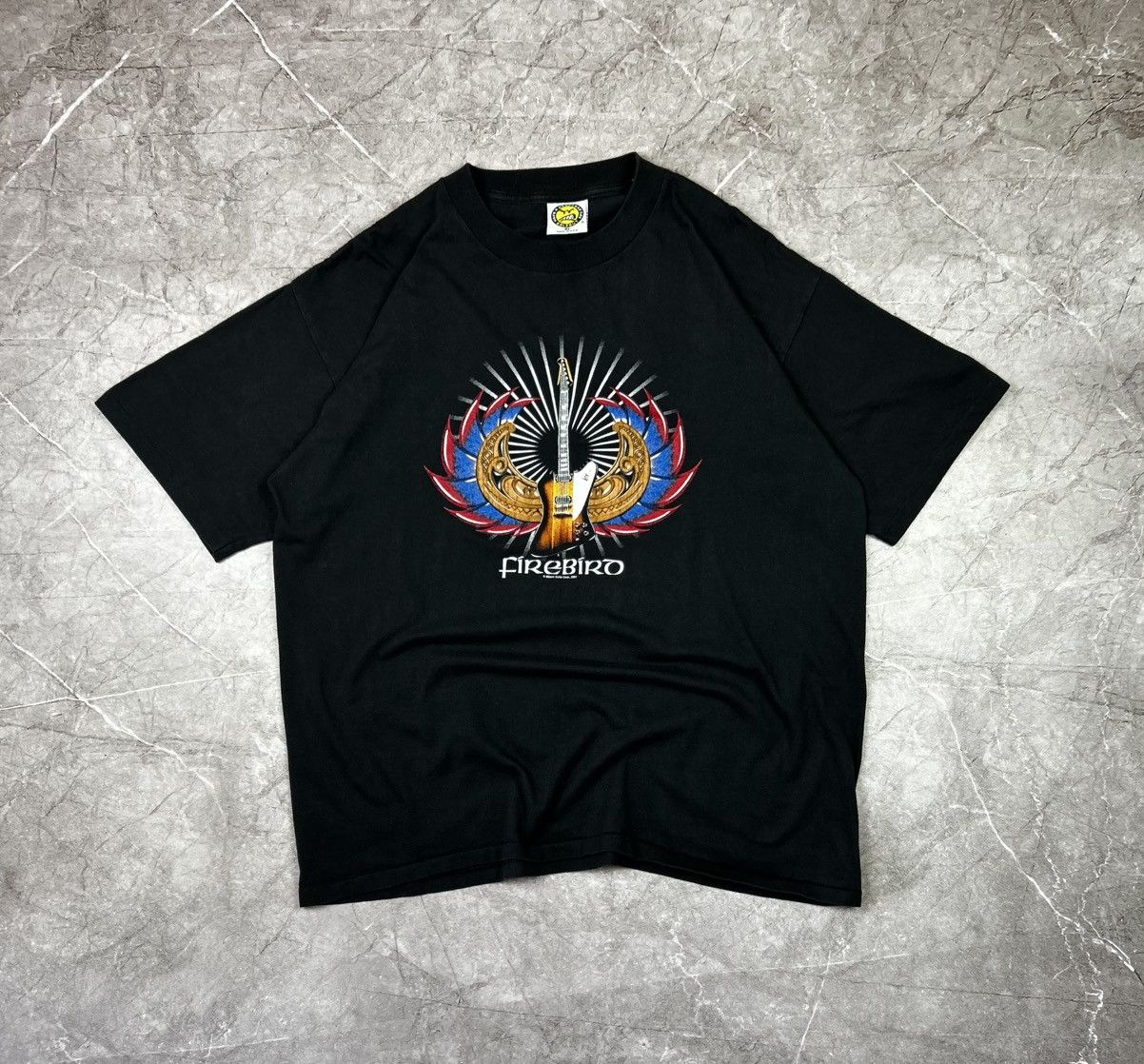 Vintage Vintage 90's Gibson USA Rock Guitar t-shirt Size US XL / EU 56 / 4 - 2 Thumbnail