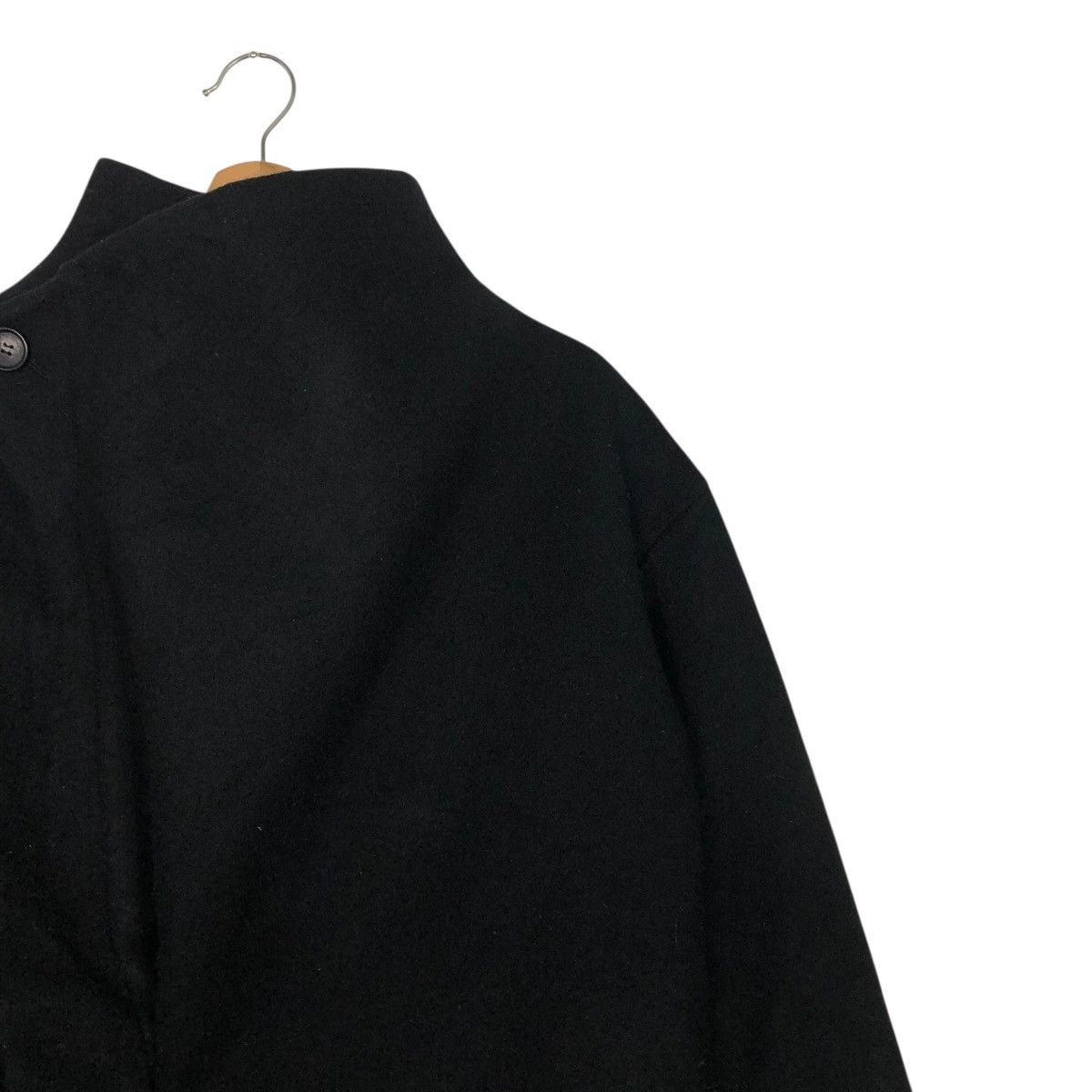 🔥RICH BLACK DOUBLE BREAST LAYER DESIGN LONG WOOL CHALAYAN