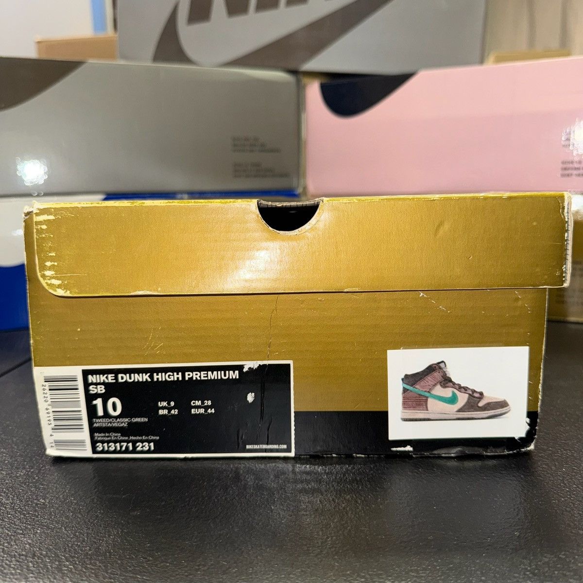 Nike Size 10 - Nike Dunk Premium SB High Tweed Classic Green Size US 10 / EU 43 - 7 Thumbnail