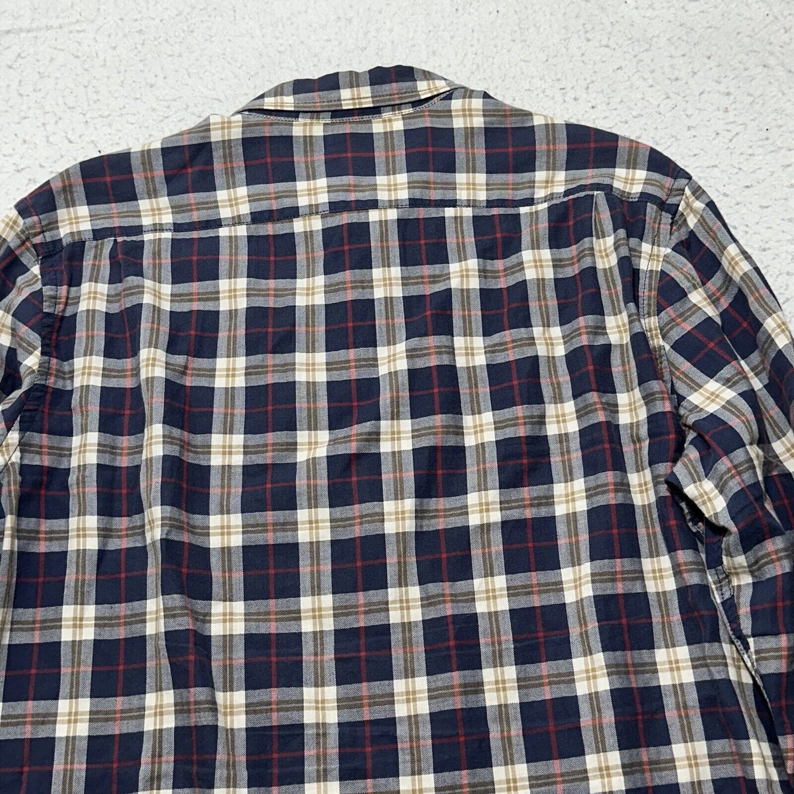 Gap GAP Men's Medium Button Down Pocket Shirt Blue Plaid Striped Size US L / EU 52-54 / 3 - 11 Thumbnail