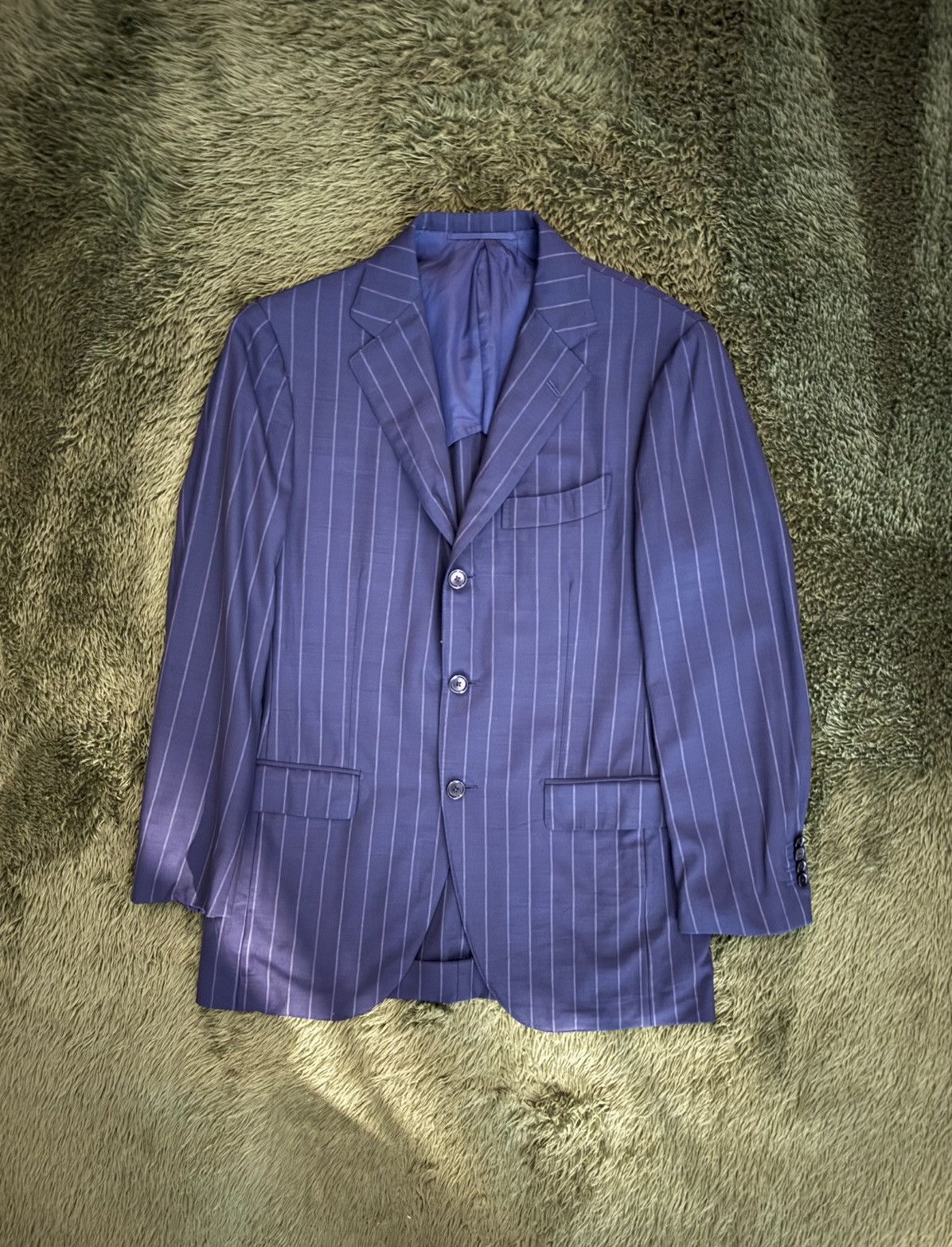 Beams Japan [48] BEAMS F Stripe Blazer — Made in Japan Size 48S - 1 Thumbnail