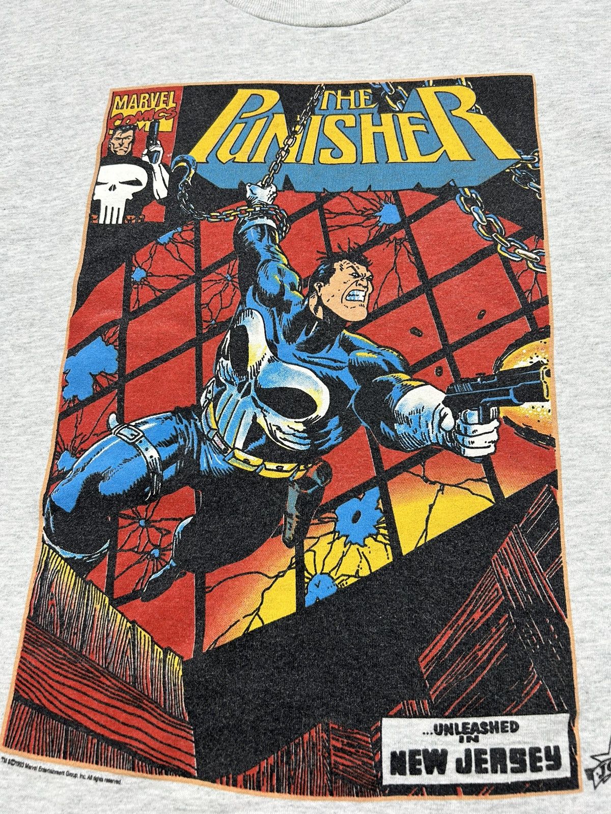 Marvel Comics RARE! 1993 Punisher Big Print Marvel Comics T-Shirt Size US L / EU 52-54 / 3 - 6 Thumbnail