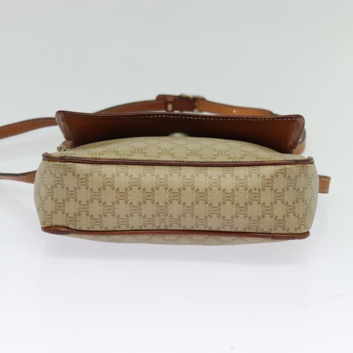 Celine CELINE Macadam Canvas Shoulder Bag Pvc Beige Size ONE SIZE - 9 Thumbnail