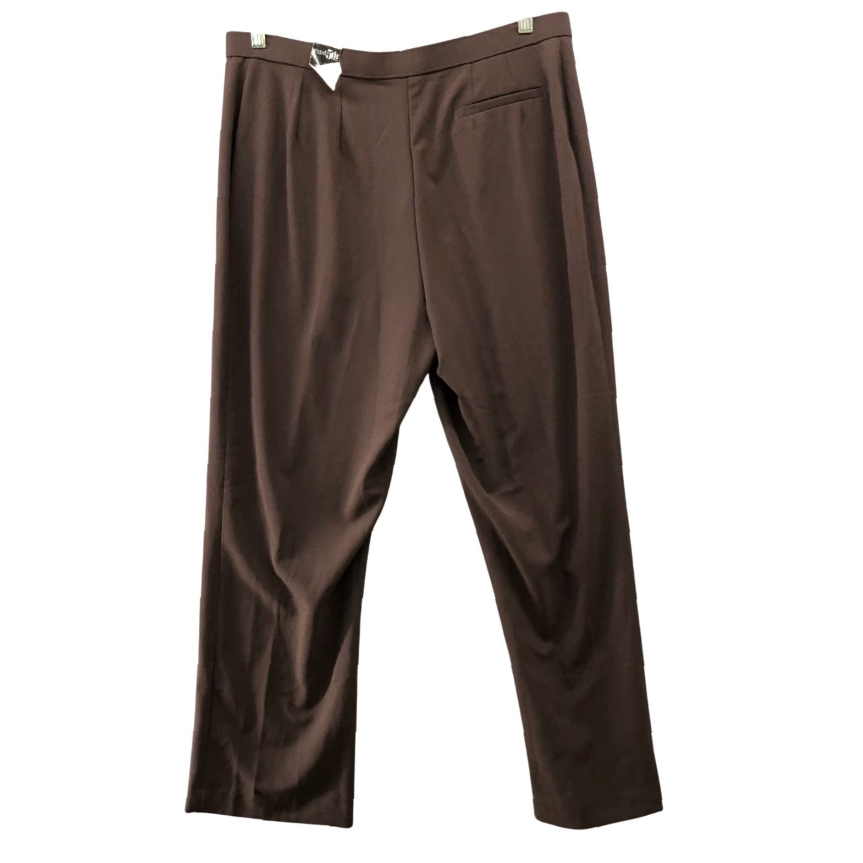 Vintage NWT East 5th Brown Dress Pants Womens 14W Classic Fit Straight Leg Sits At Waist Dress Pants Womens 14W Brown East 5th NWT Size 36" / US 14 / IT 50 - 2 Thumbnail