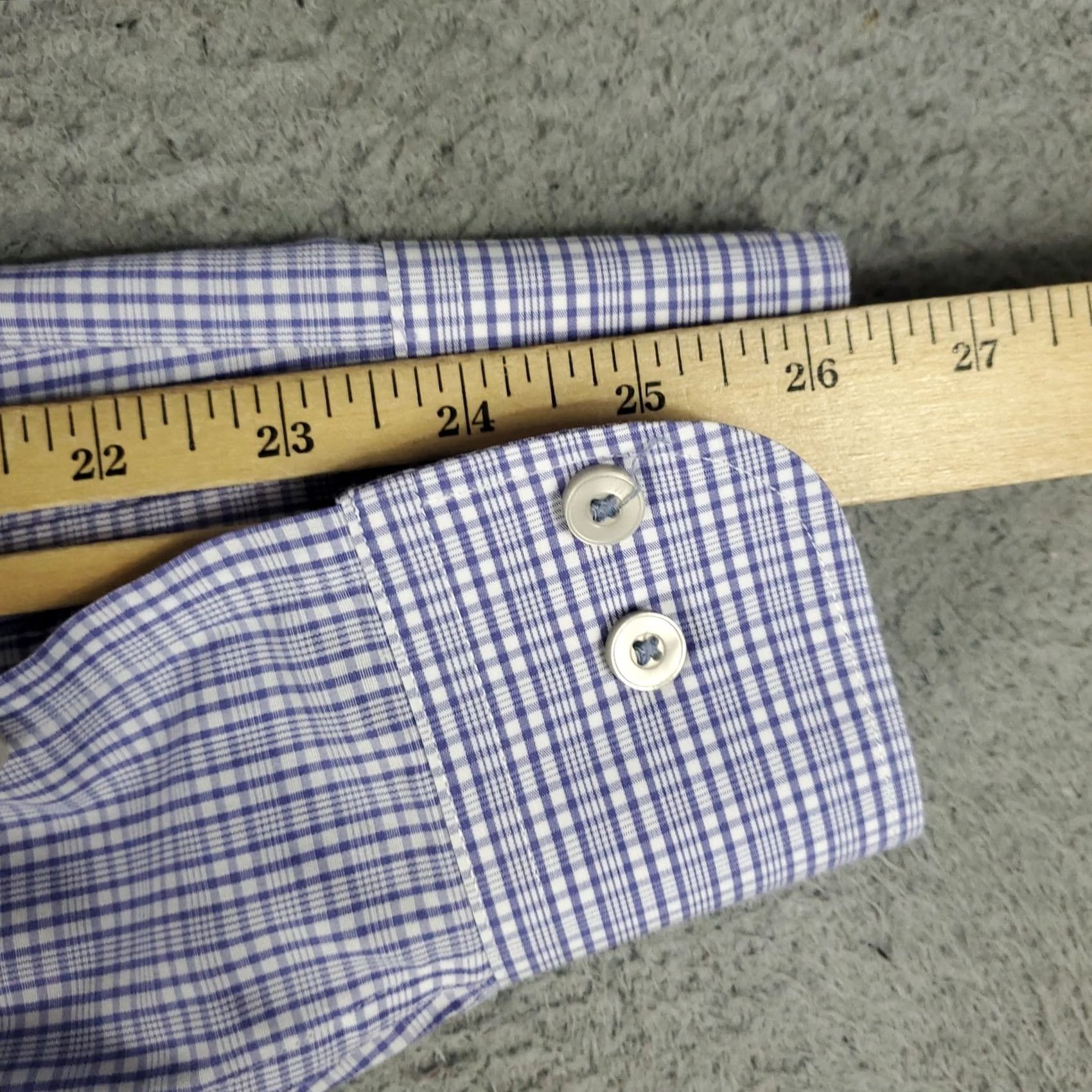 UNTUCKit UNTUCKit Shirt Mens XL Blue Plaid Button-Up Long Sleeve Casual Size US XL / EU 56 / 4 - 6 Thumbnail