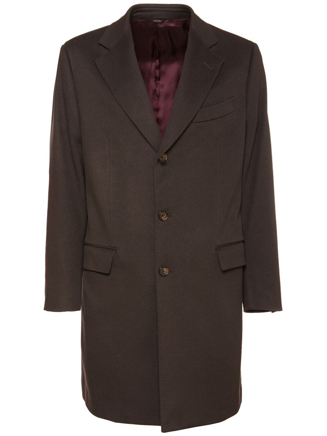 image of Loro Piana O1Loc1C0124 Torino Coat In Brown, Men's (Size XL)