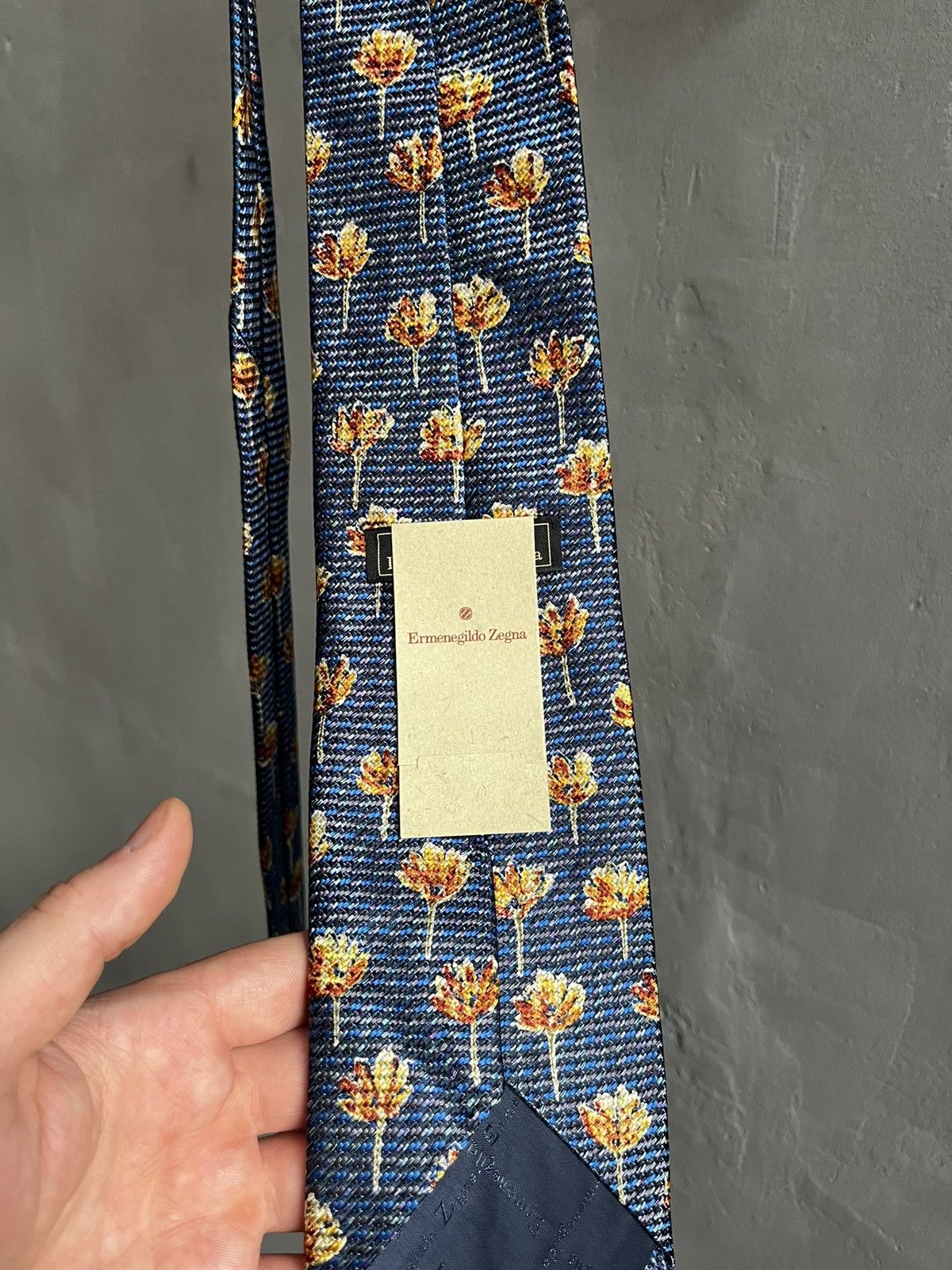 Ermenegildo Zegna × Z Zegna Ermenegildo Zegna Silk Floral Cravatte Tie Made in Italy Size ONE SIZE - 2 Thumbnail