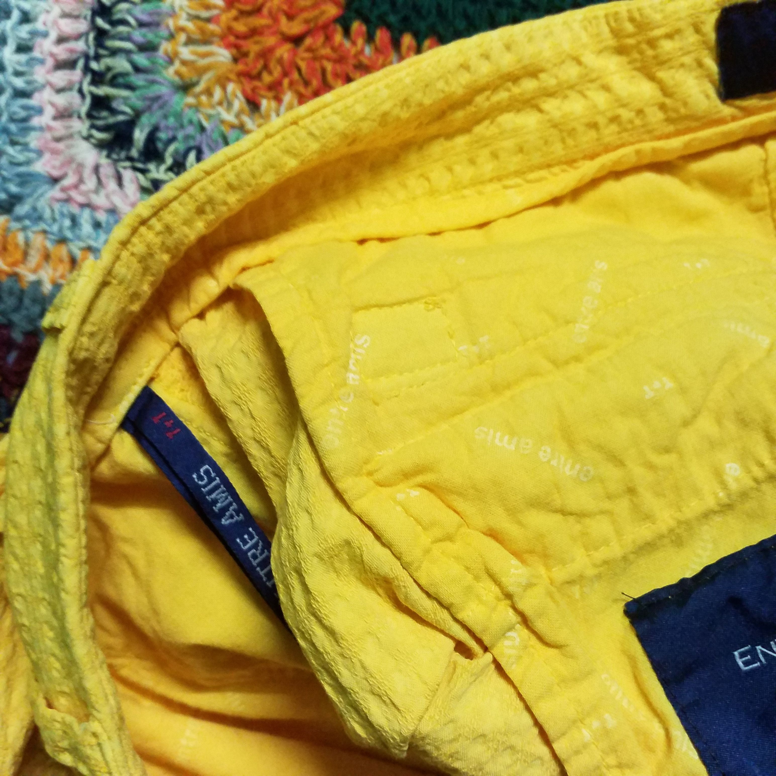 Designer ENTRE AMIS 3Q PANT ELASTANE LIGHT YELLOW 😘😘 Size 32" / US 10 / IT 46 - 7 Thumbnail