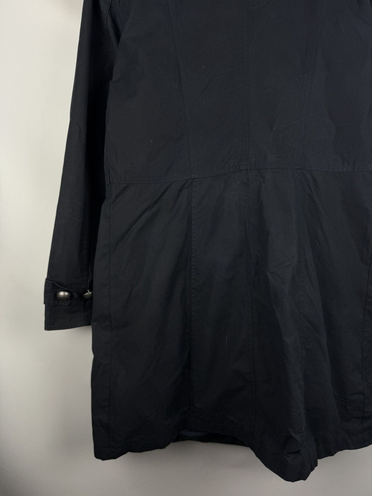 Barbour Barbour Ladies Wax Waxed Cotton Double Breasted Trench Coat Size L / US 10 / IT 46 - 19 Thumbnail