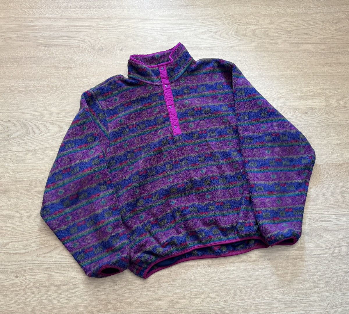 L.L. Bean Vintage 90s L. L. Bean Fleece Made In USA Pulover Size US M / EU 48-50 / 2 - 1 Thumbnail
